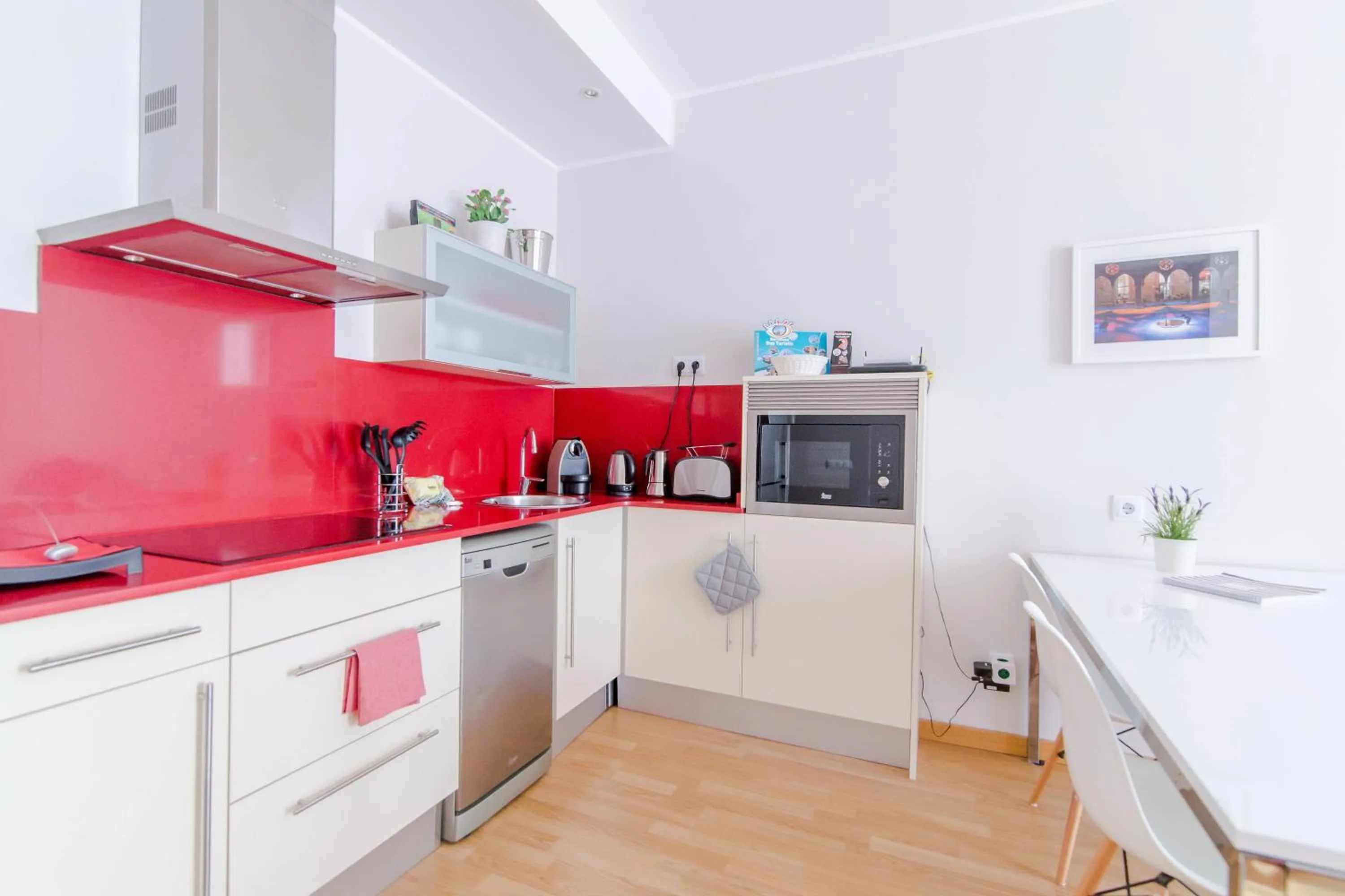 Kitchen or kitchenette in Pelayo Deluxe Apartments