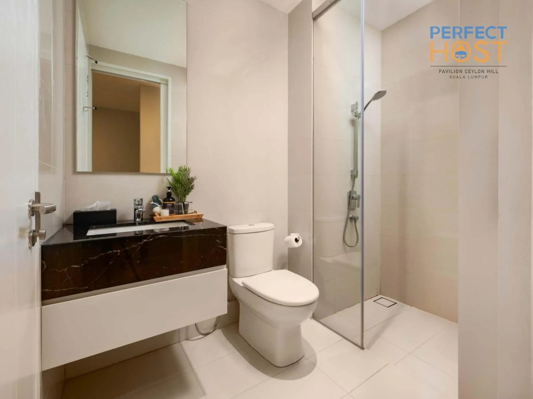 Shower in Pavilion Ceylon Hill Suites, Bukit Bintang by Perfect Host