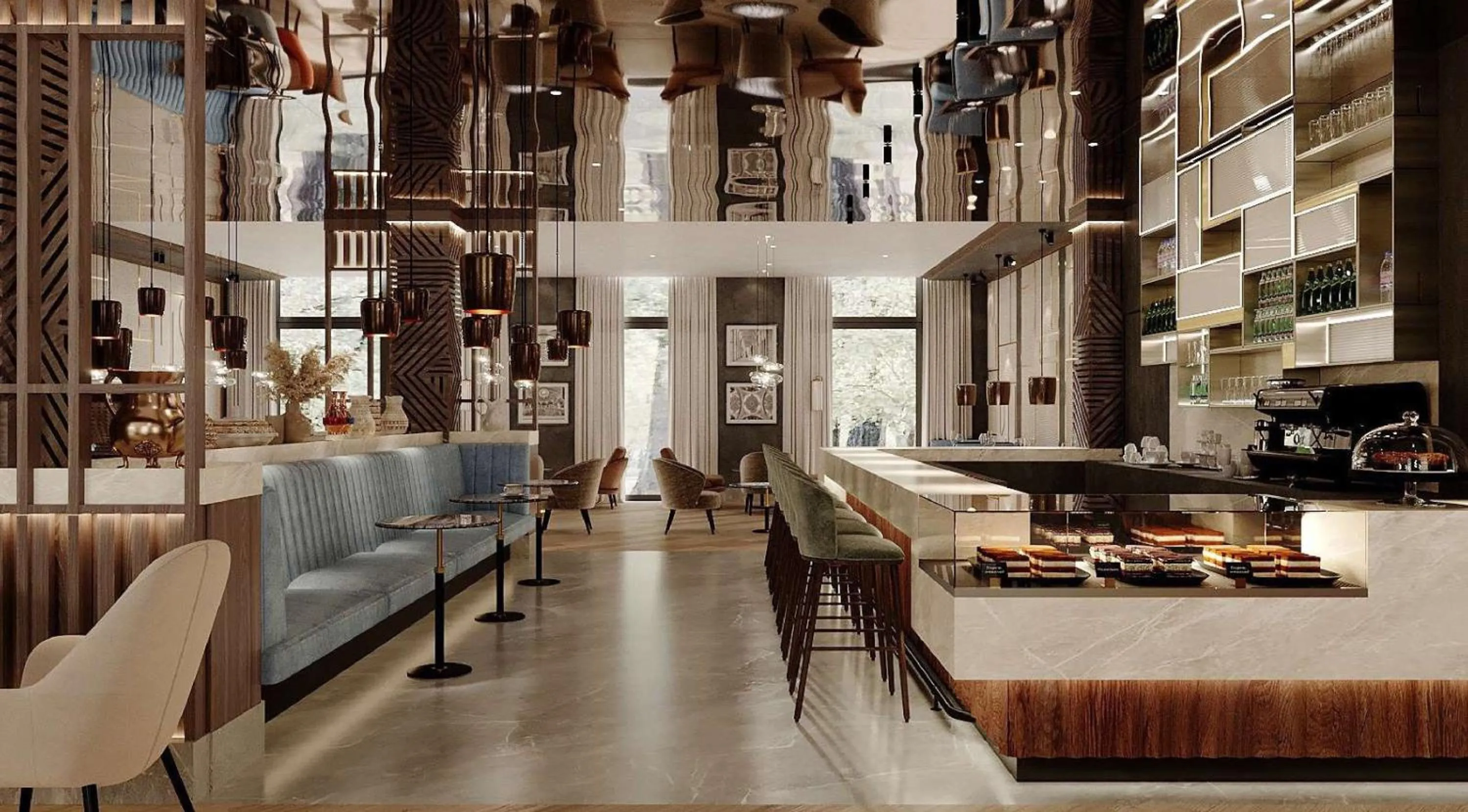 Lounge or bar in Crowne Plaza Tashkent, an IHG Hotel