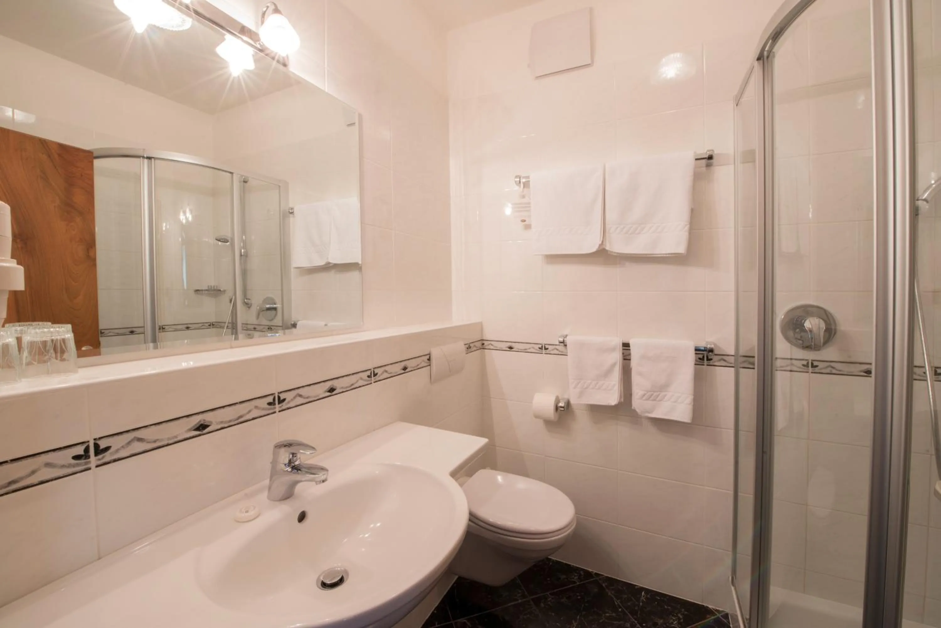 Shower in Hotel Greifenstein