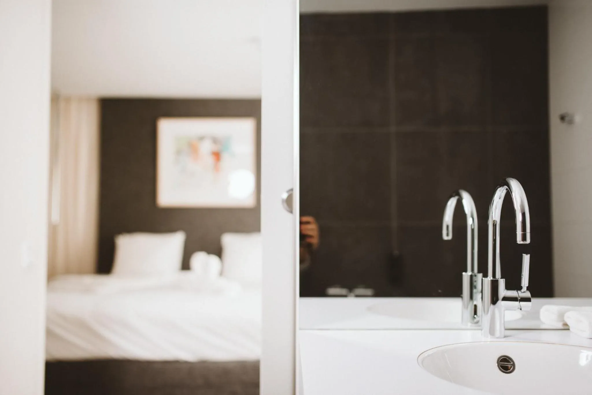 Bathroom, Bed in Vaeshartelt Maastricht