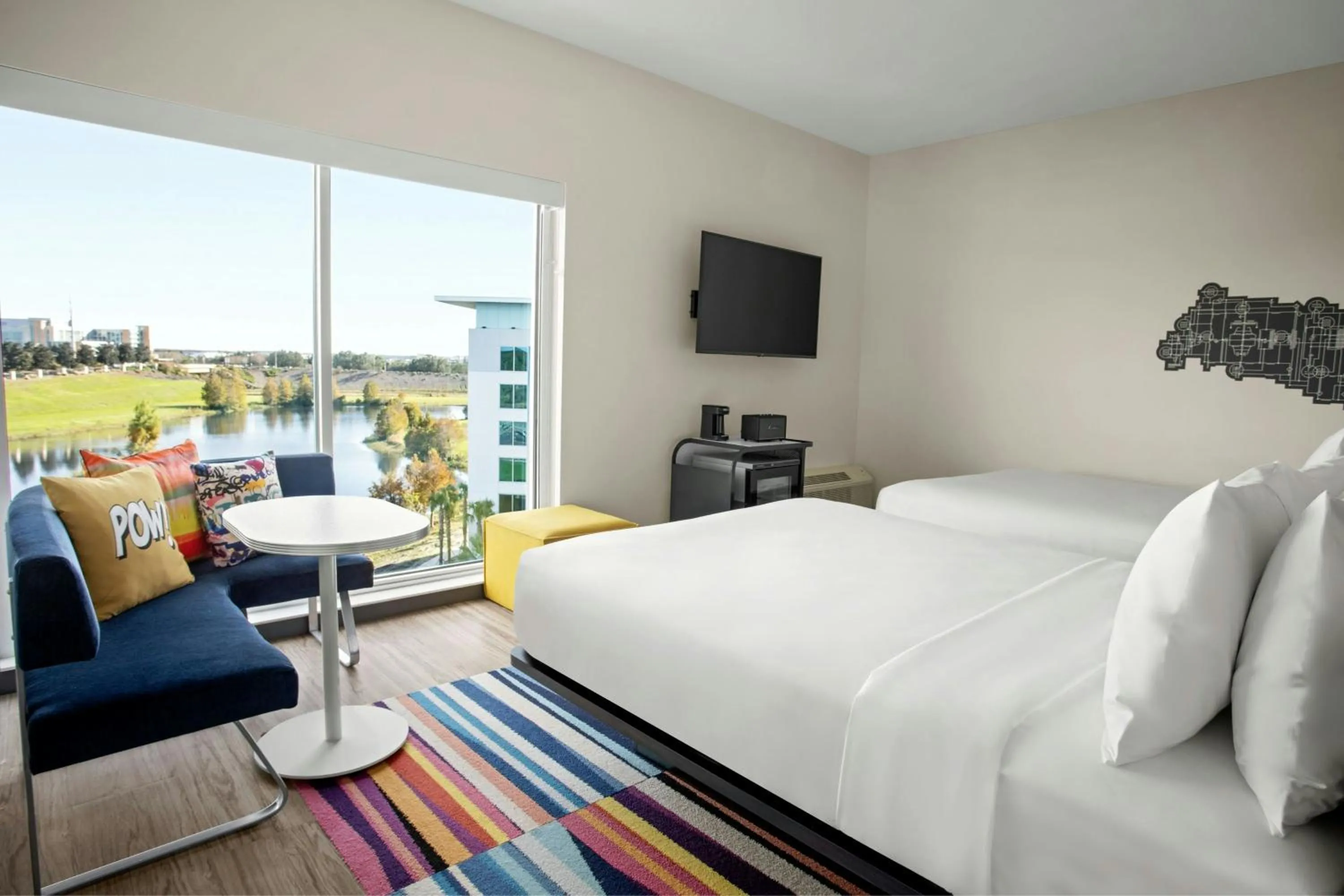 Photo of the whole room, Bed in Aloft Orlando Lake Nona