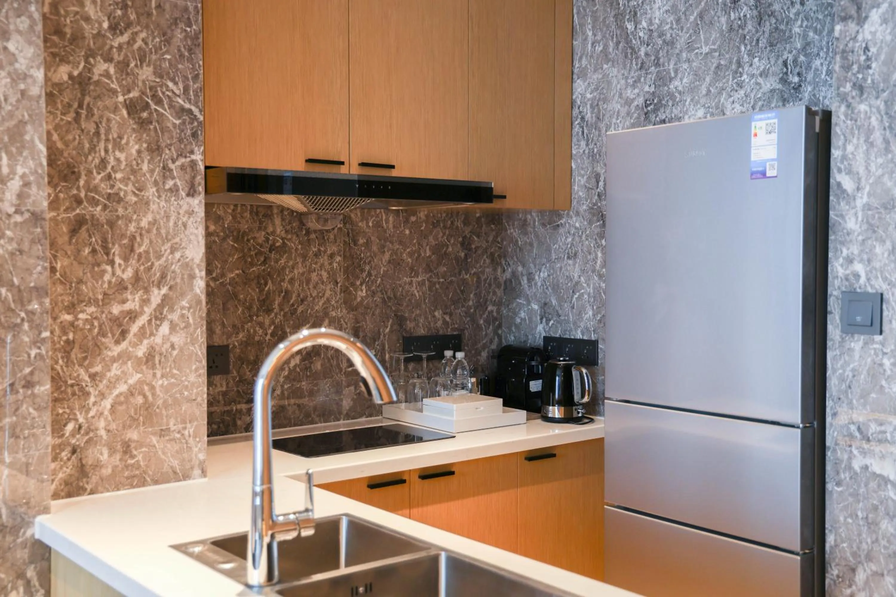 kitchen in The Westin Wuhan Hanyang