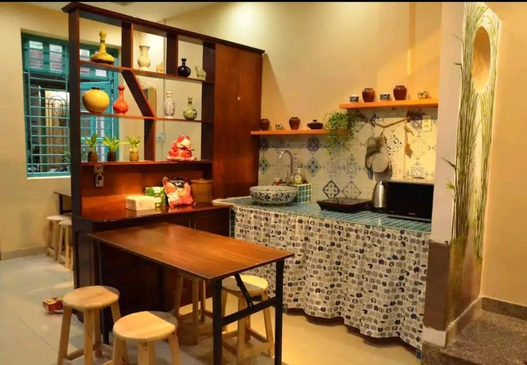 Dining area in Northern Hostel - Bui Vien Walking Street