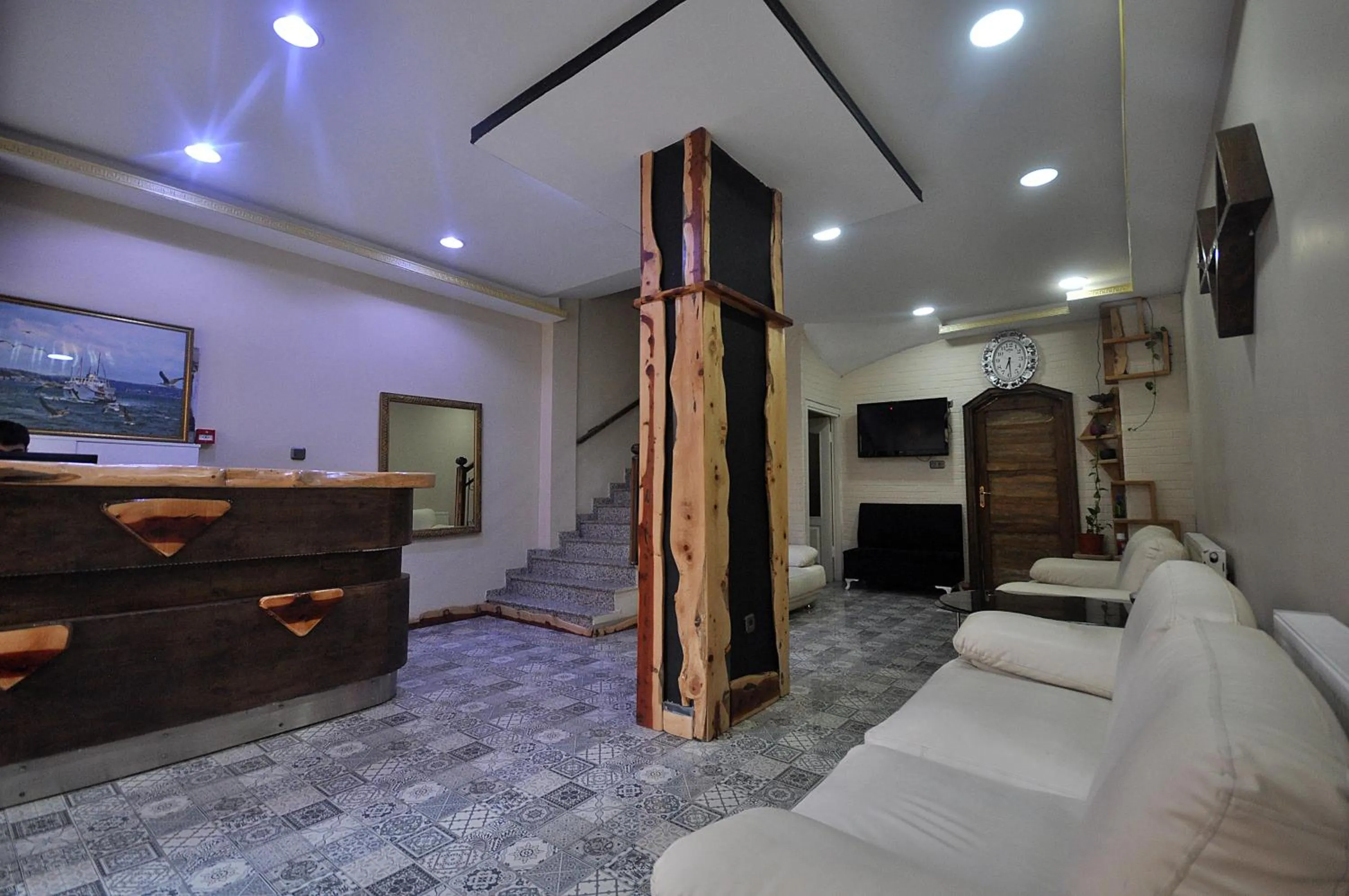 Lobby or reception in Hotel Baykal