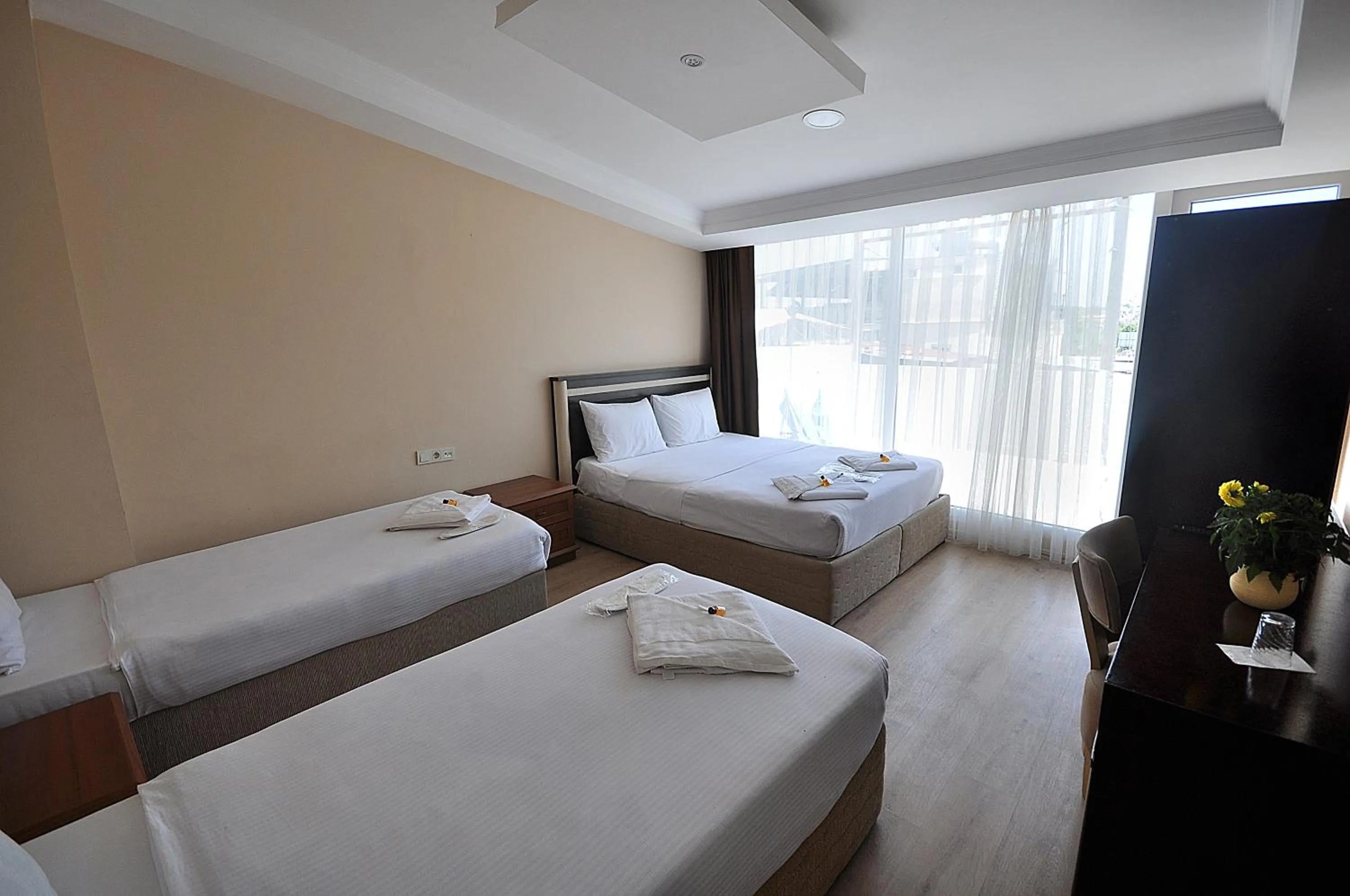 Bed in Hotel Baykal