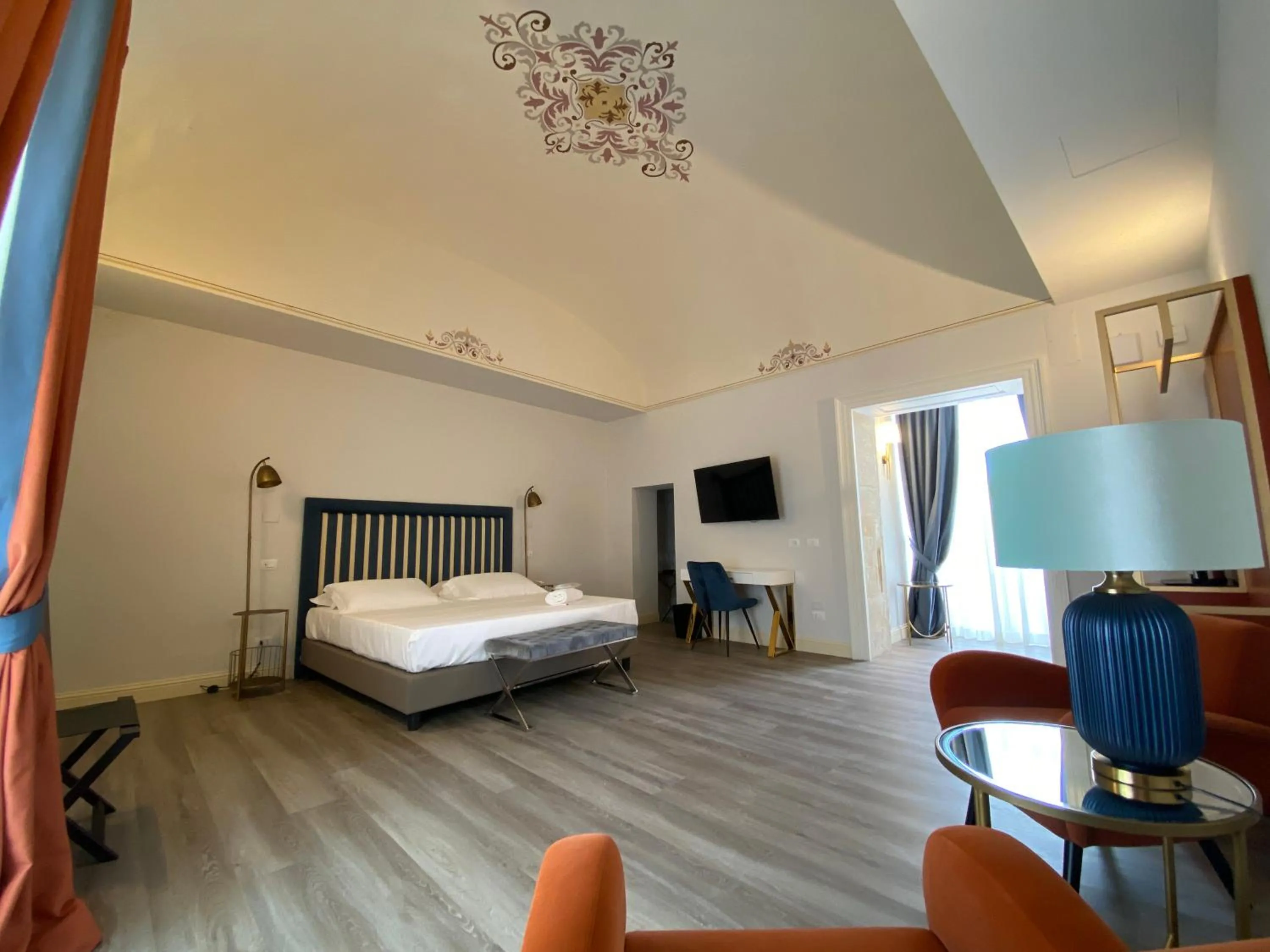 Bed in Lanterne Magiche Ortigia Suites