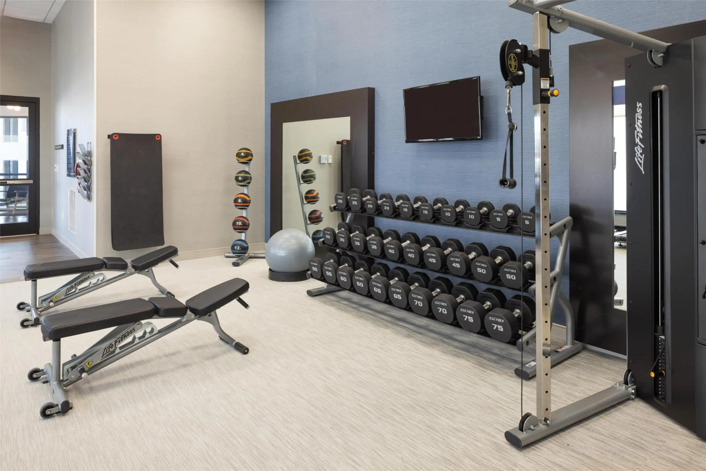 Fitness centre/facilities in Hampton Inn & Suites Portsmouth Downtown