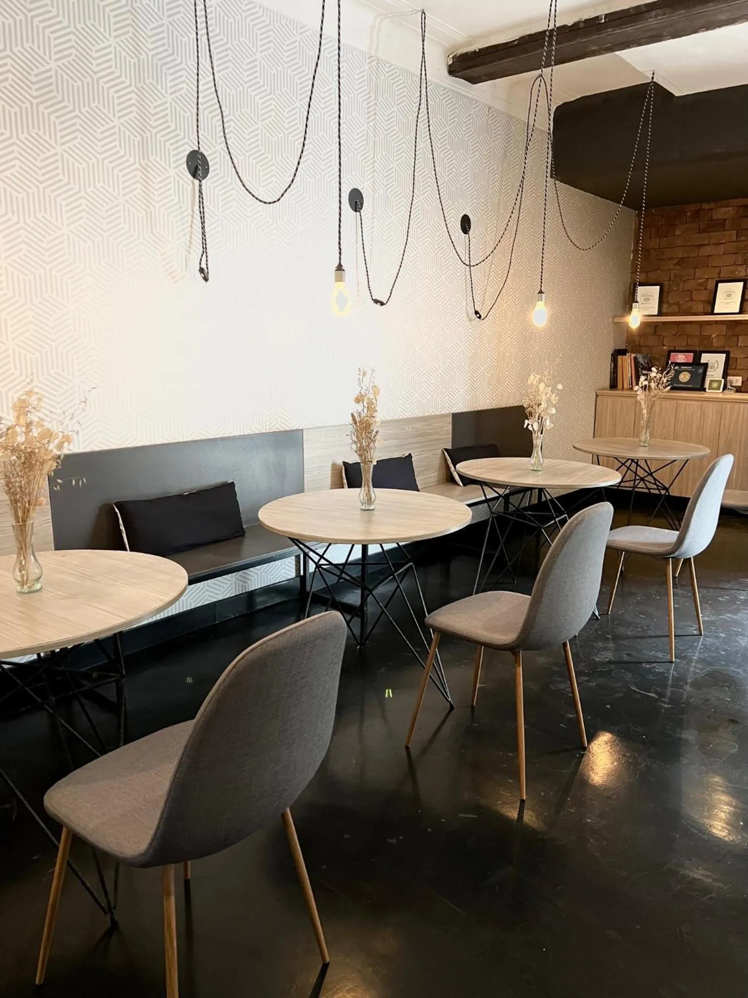 Dining area in The Lot Boutique