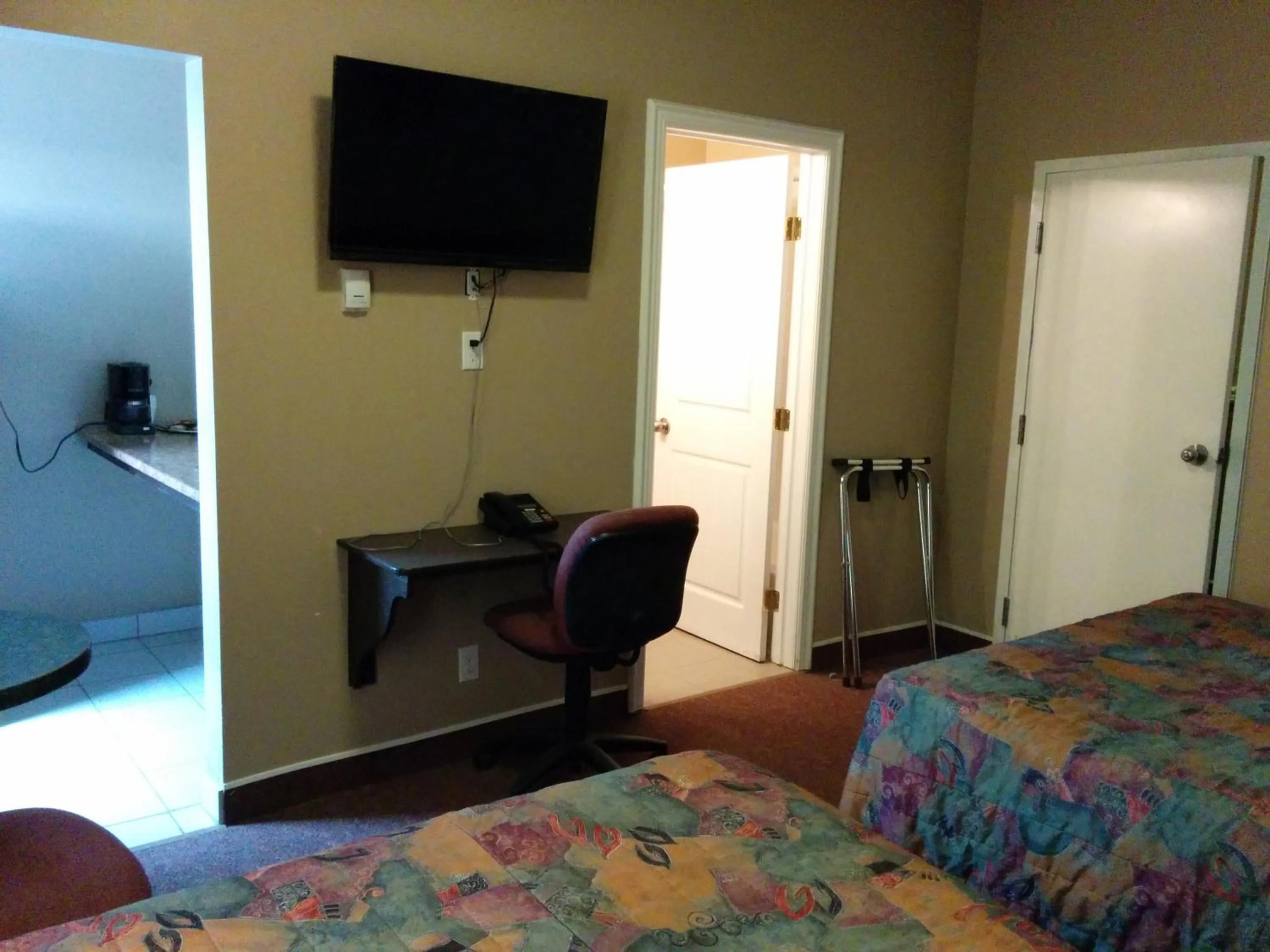 Bed in Bonnyville Hotel