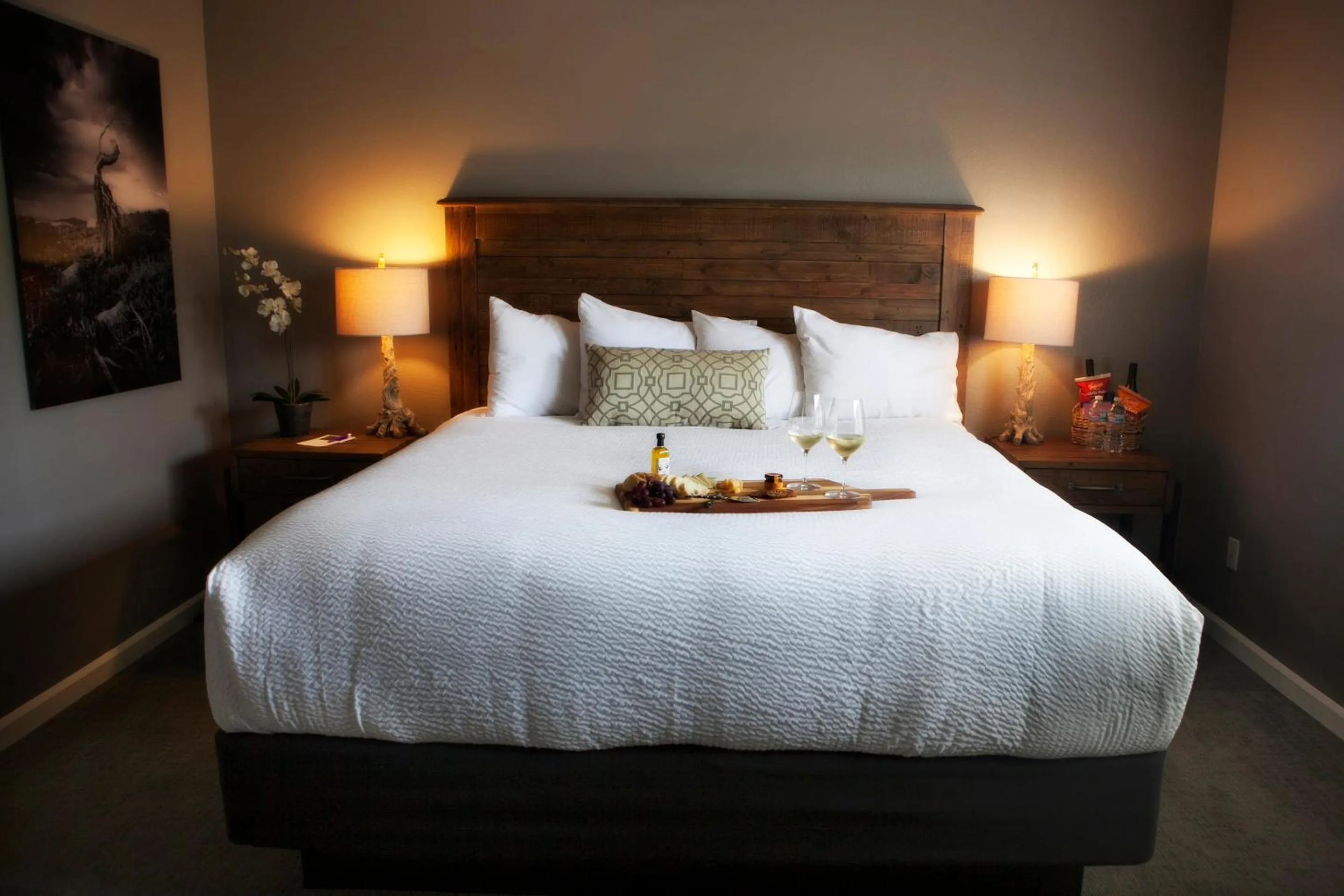 Bed in Purple Orchid Resort & Spa