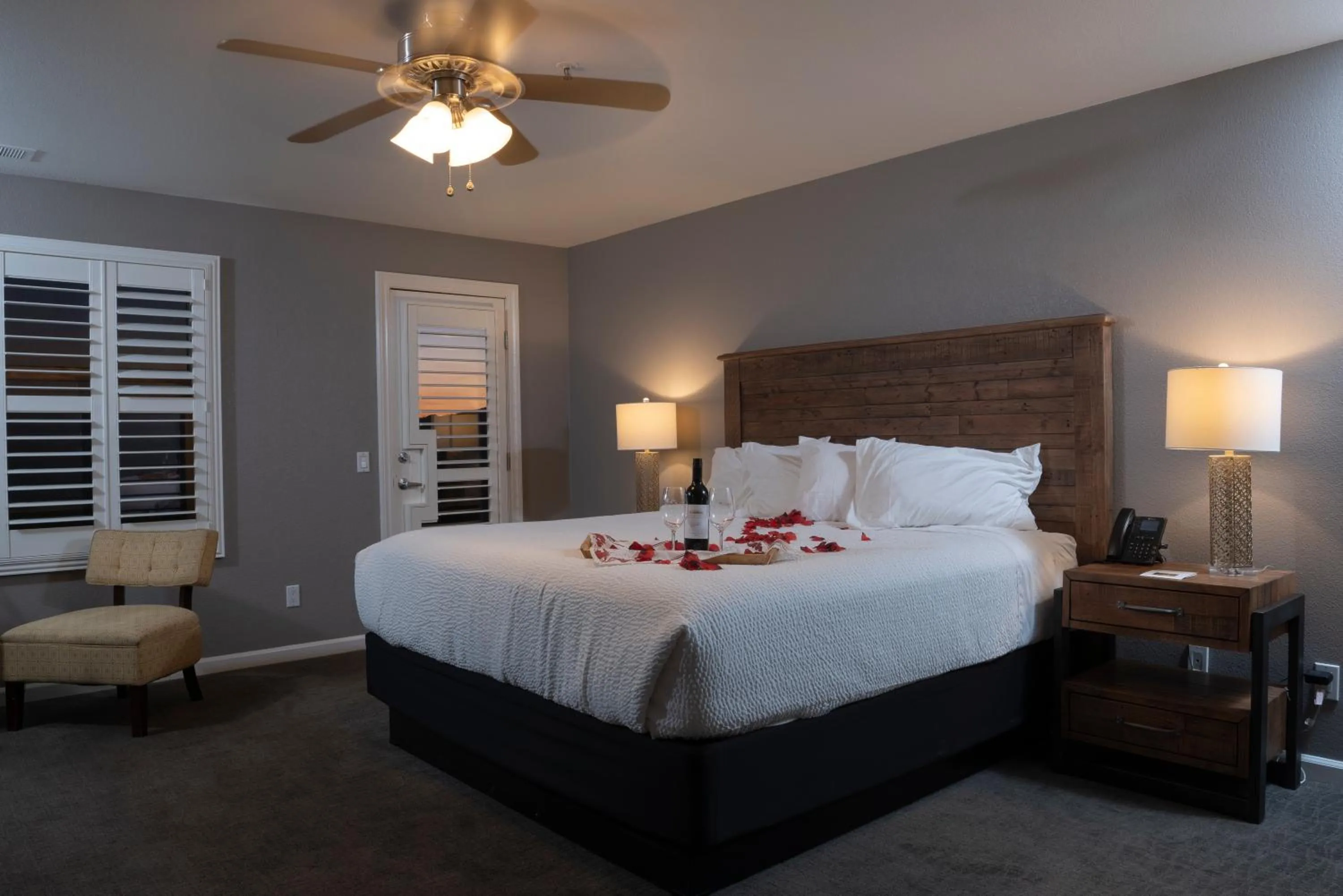 Bed in Purple Orchid Resort & Spa