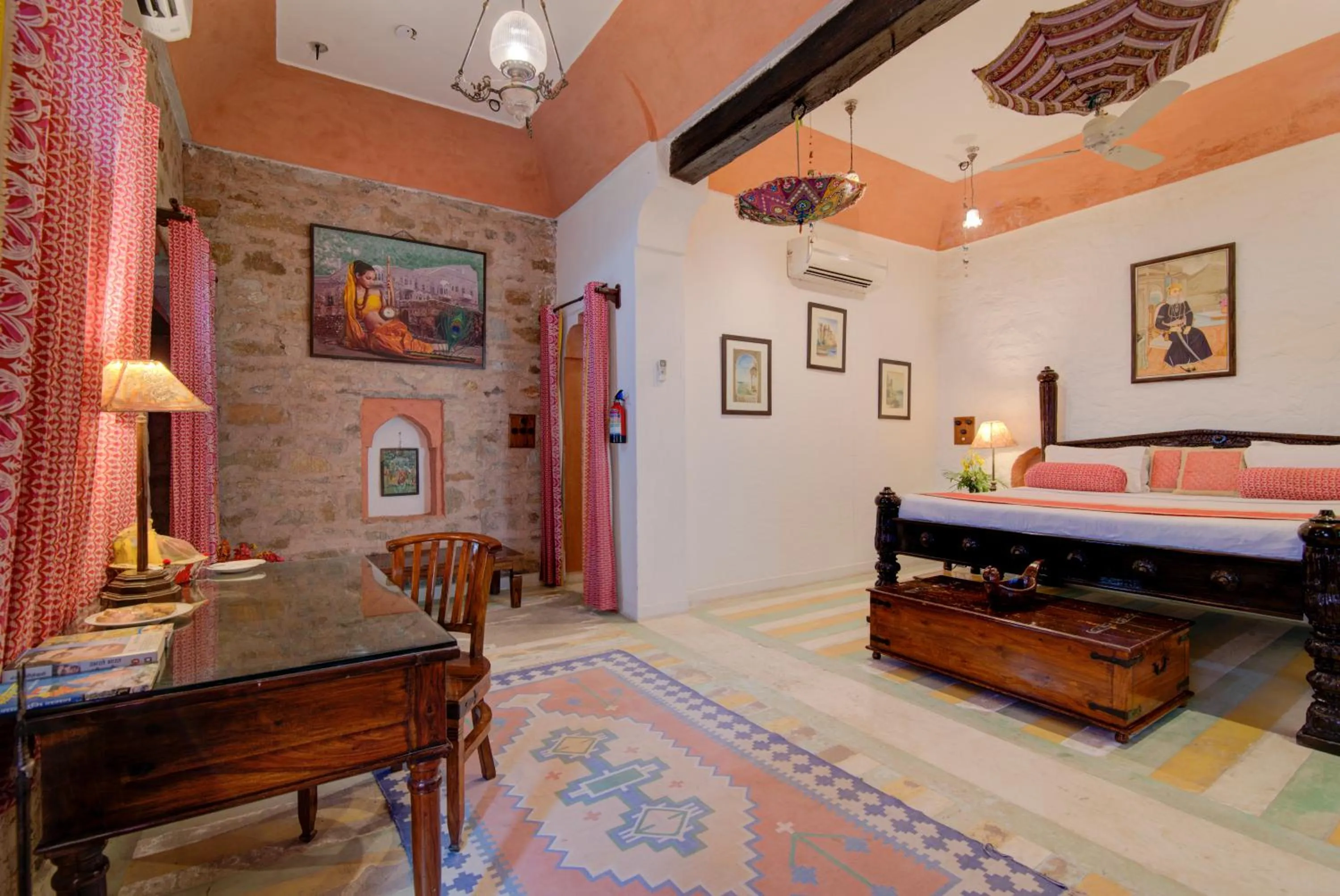 Photo of the whole room, Bed in Fort Dadhikar, Alwar