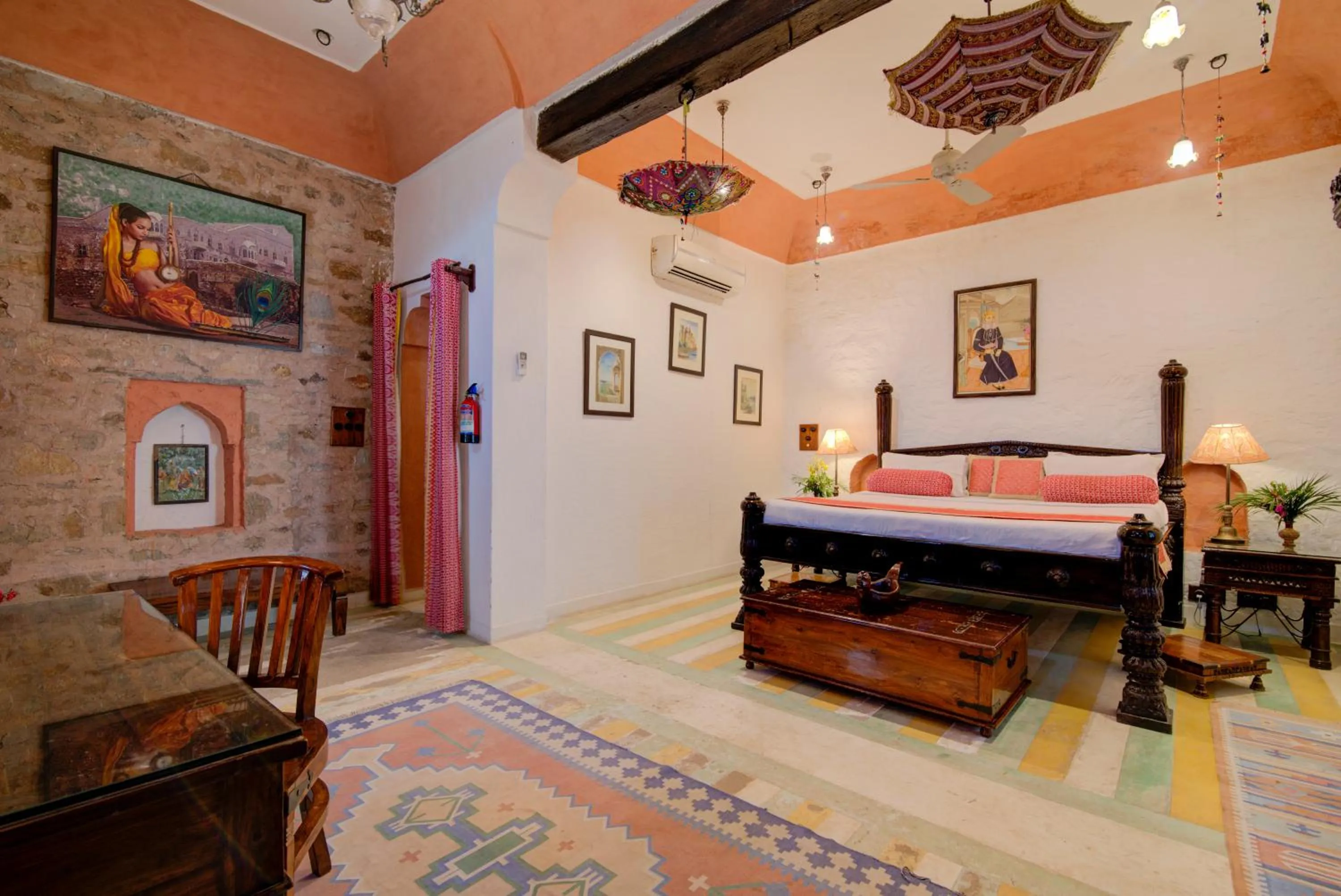Photo of the whole room, Bed in Fort Dadhikar, Alwar