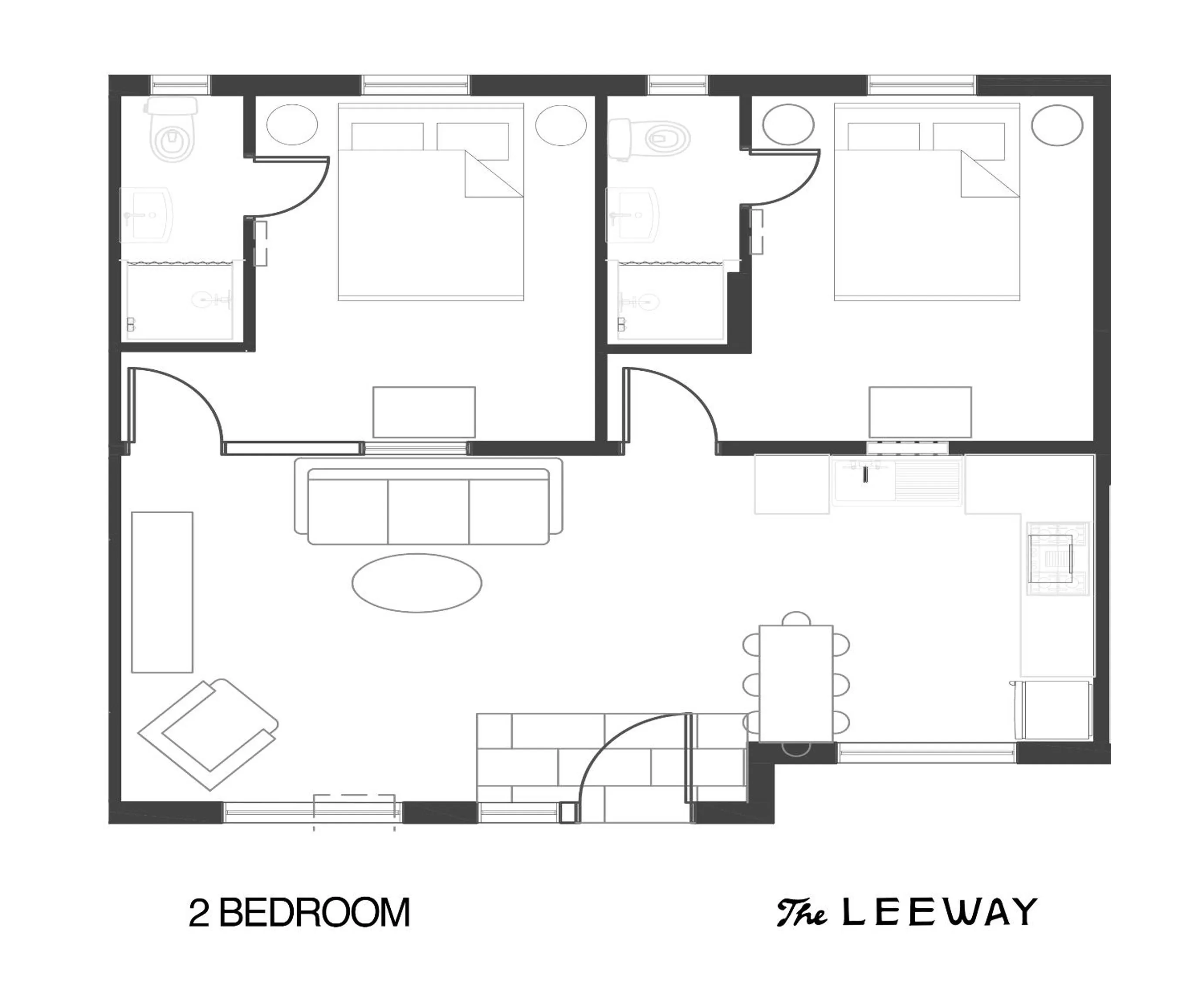 Floor plan in The Leeway