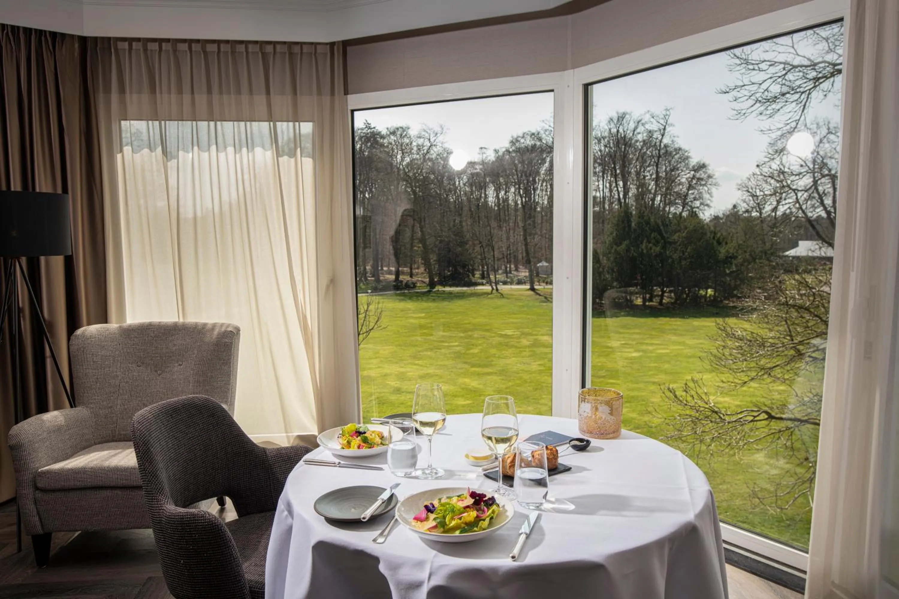 Garden view in Landgoed Lauswolt