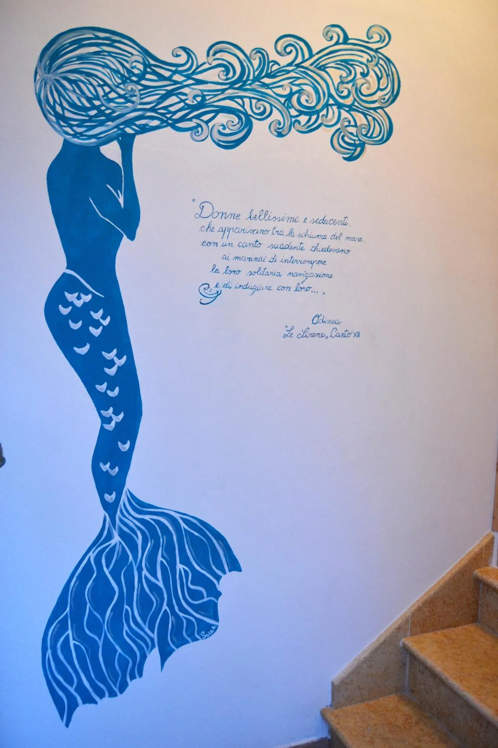 Decorative detail in B&B Vivere il Mare