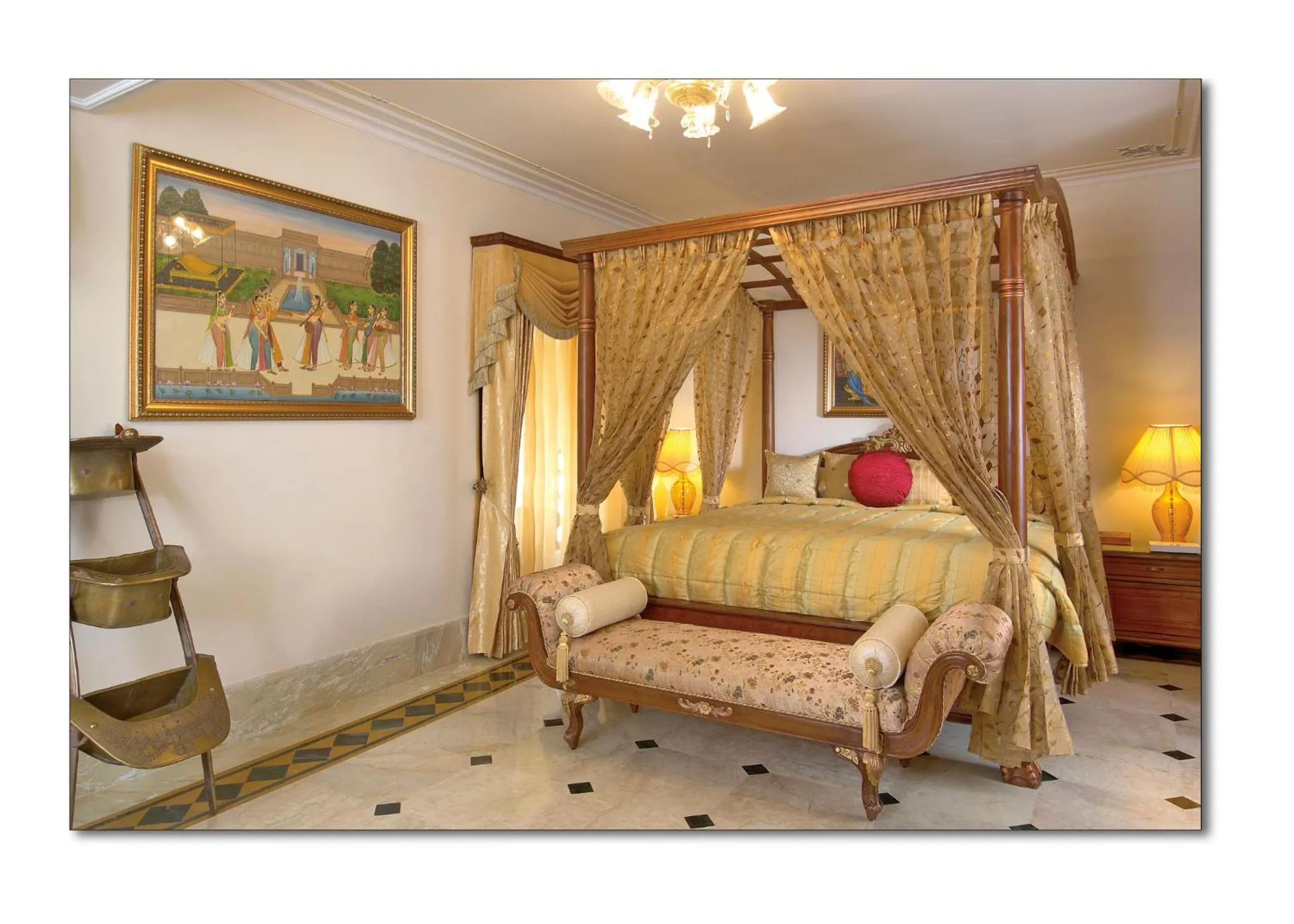 Bedroom in Shiv Vilas Resort