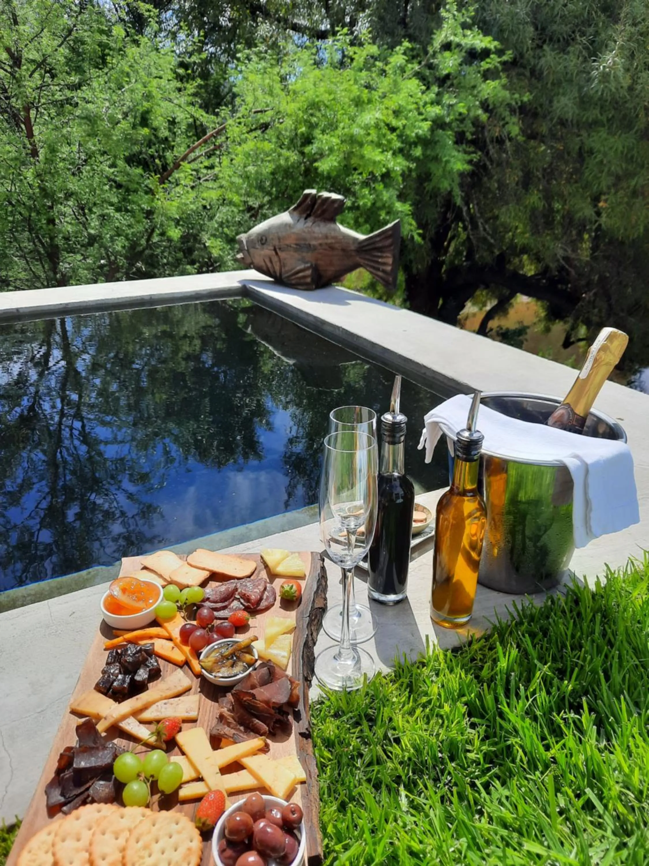 Swimming pool in De Kombuys