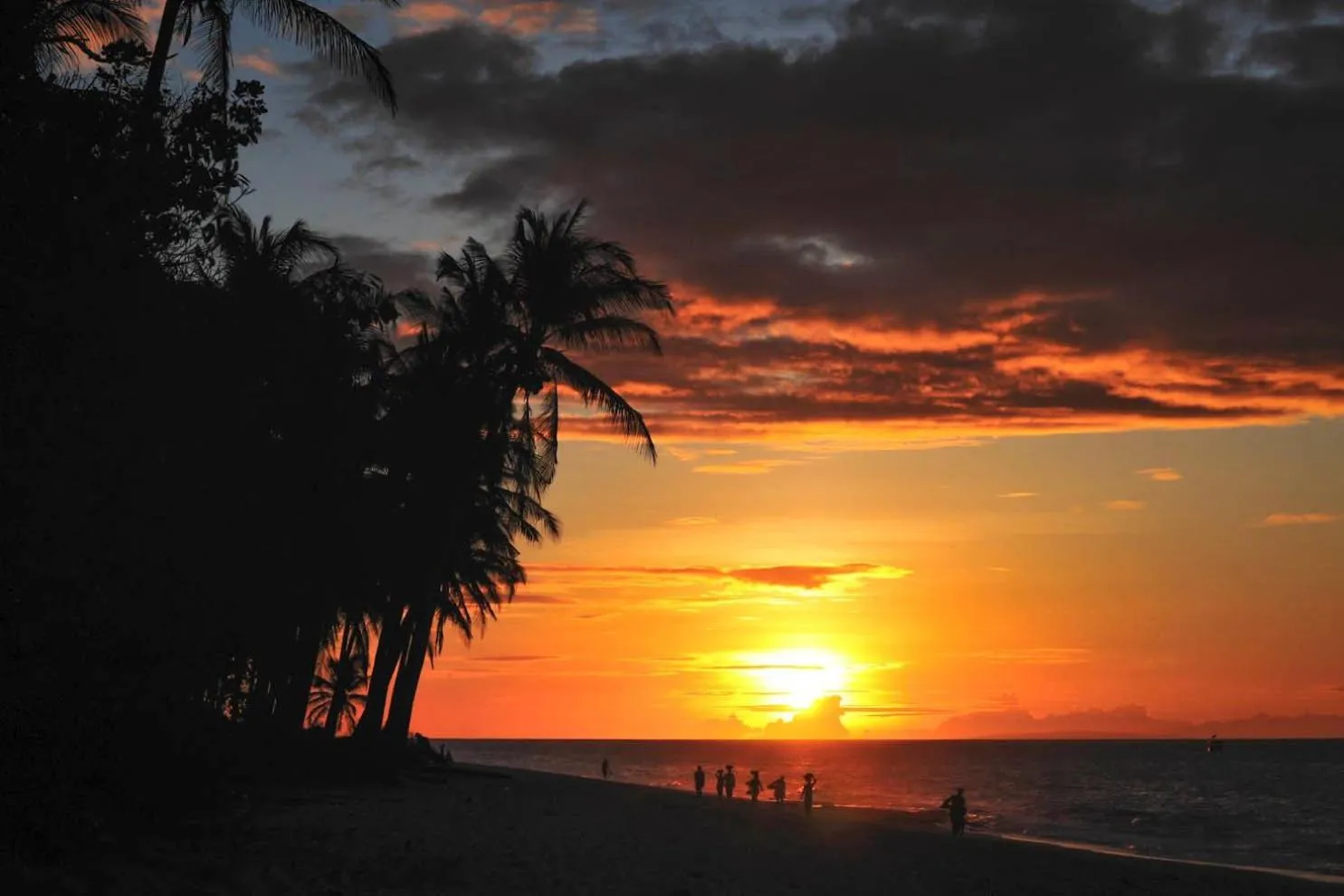 Sunset in Boracay Sea View Hotel