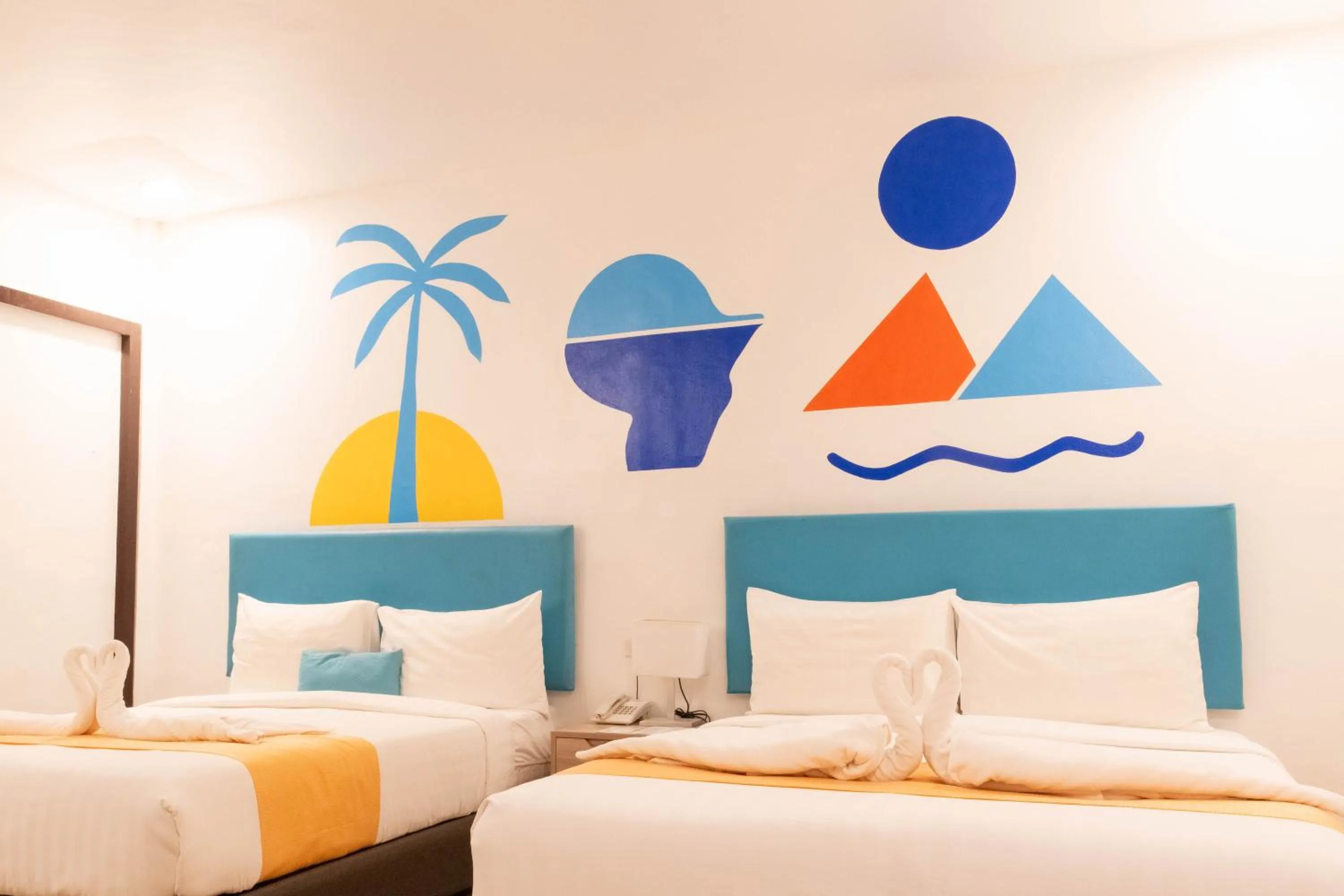 Bed in Boracay Sea View Hotel