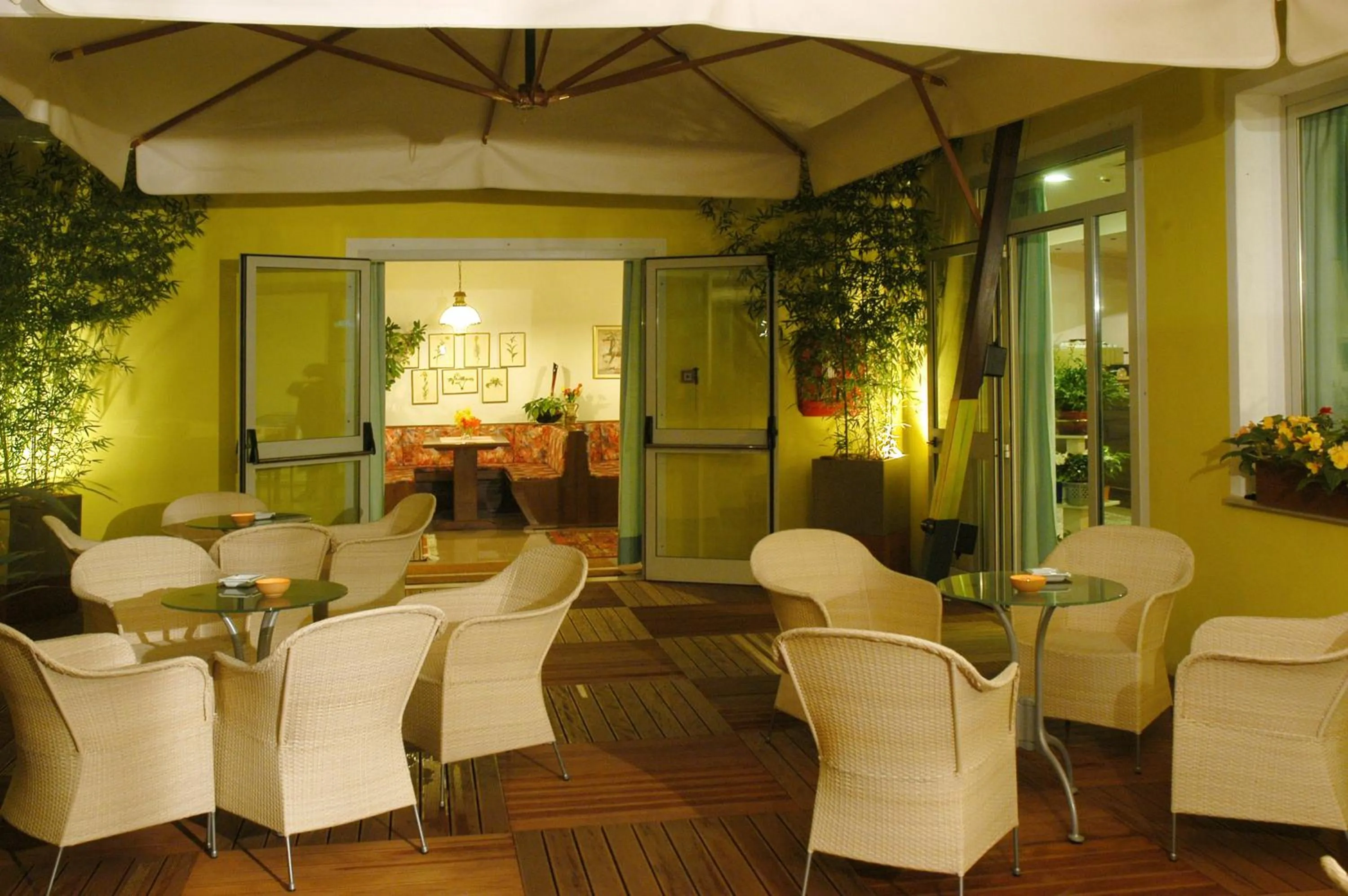Patio in Hotel Miramare