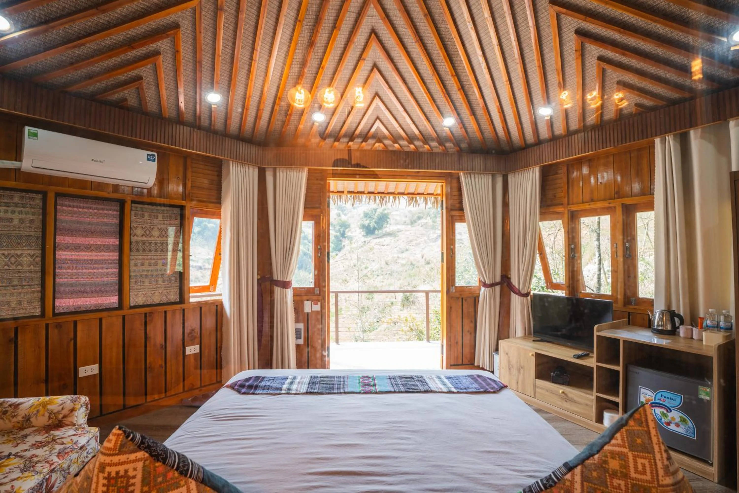 Bed in Sinai Bungalow & Hotel SaPa