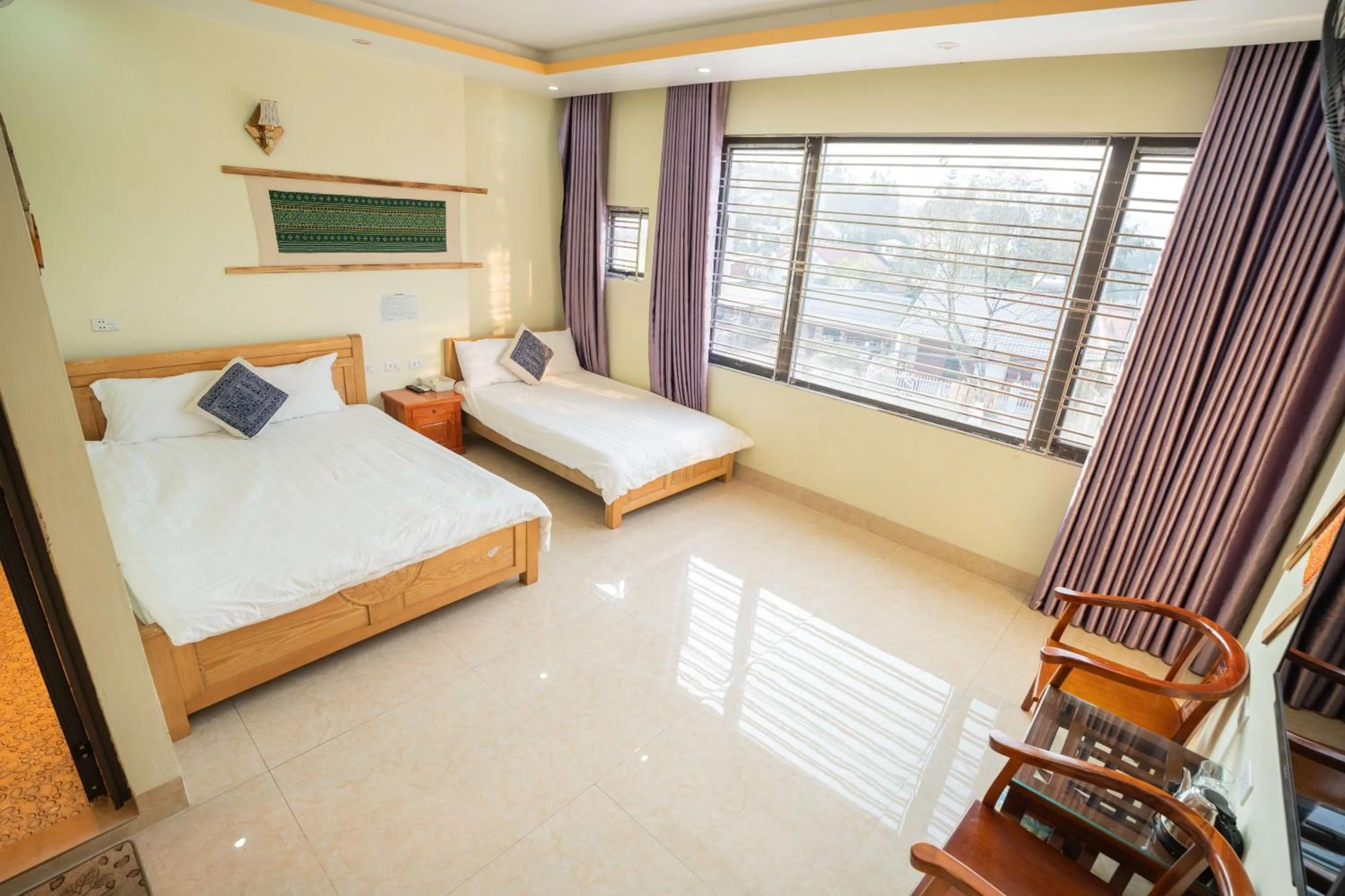 Bed in Sinai Bungalow & Hotel SaPa