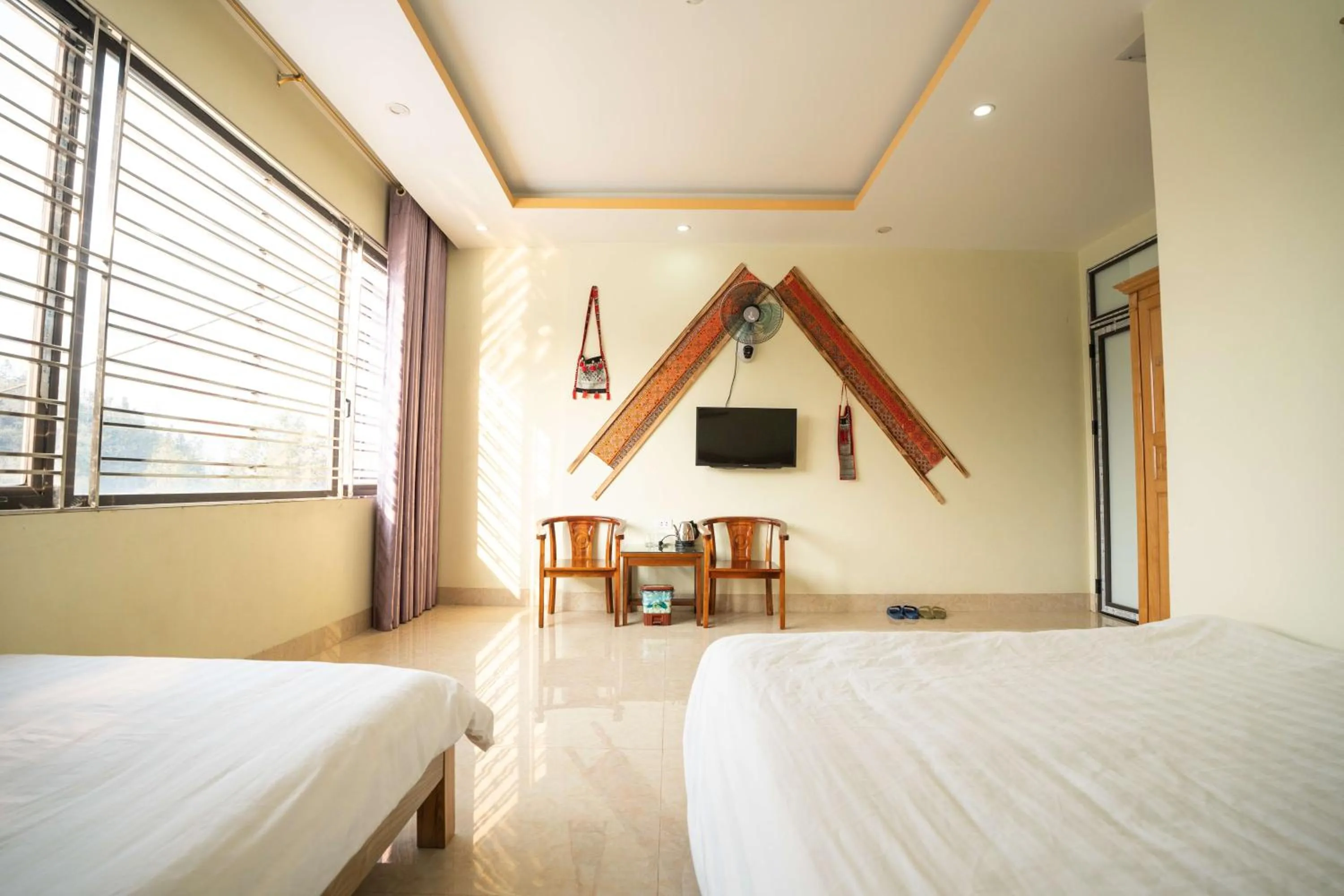Bed in Sinai Bungalow & Hotel SaPa