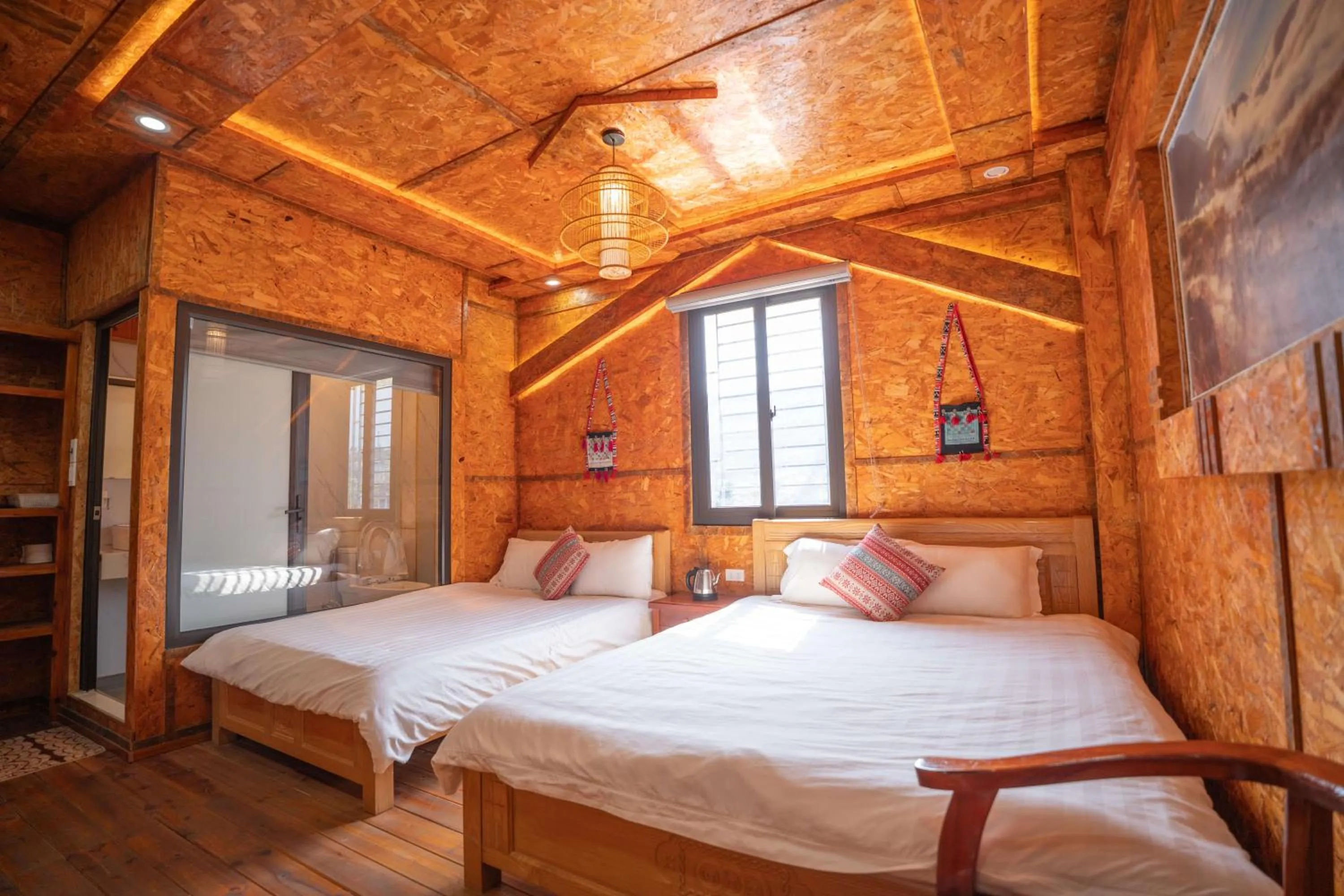 Bed in Sinai Bungalow & Hotel SaPa