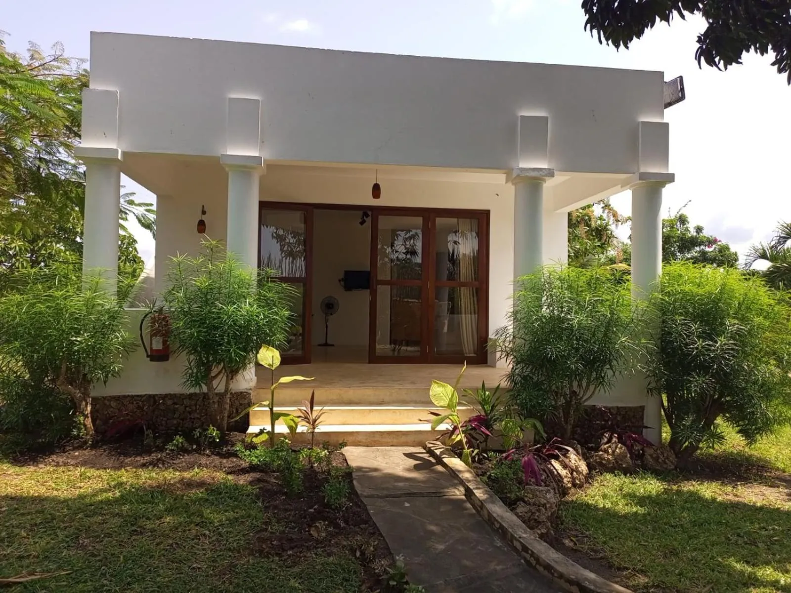 Garden view in Sonrisa Villas