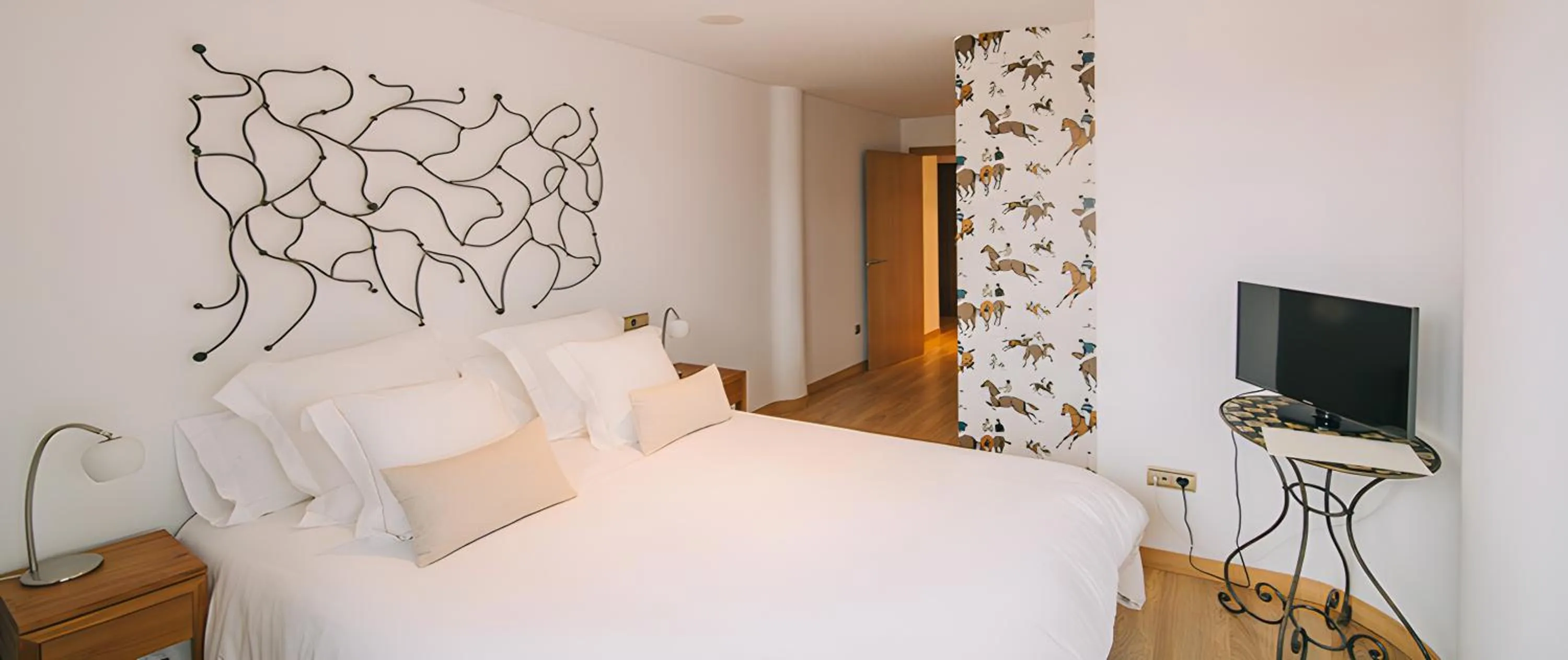 Bed in Hotel Rural Quercus Tierra