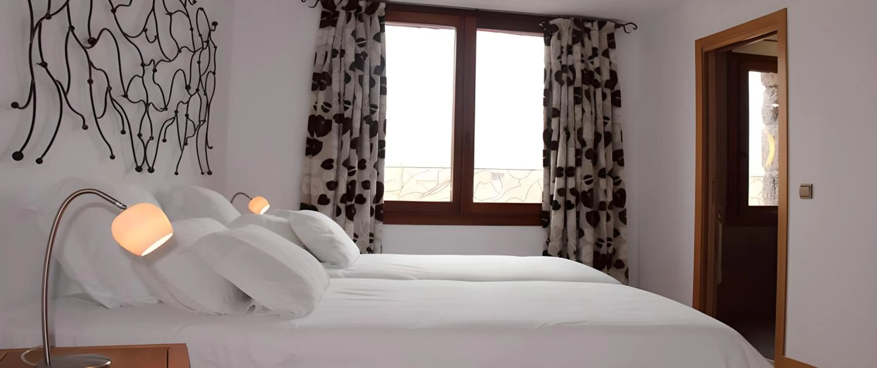 Bed in Hotel Rural Quercus Tierra