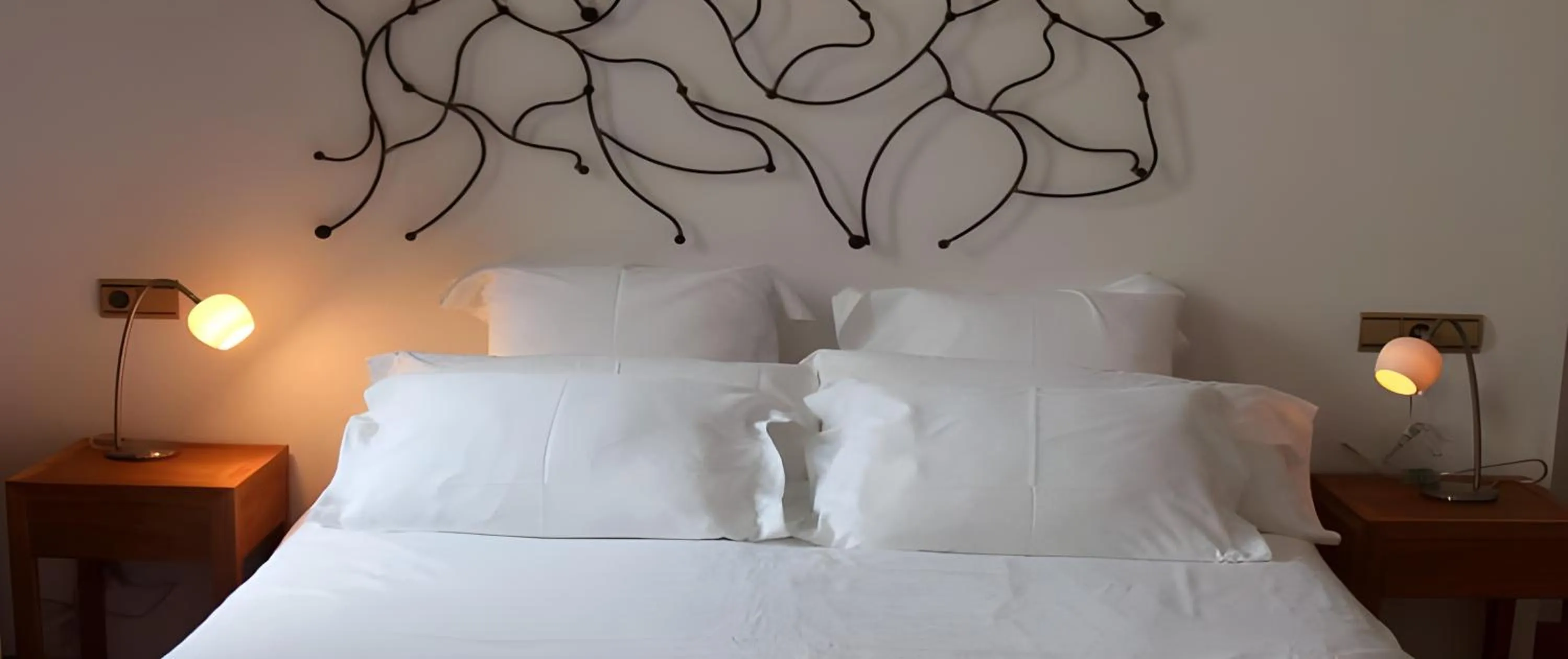 Bed in Hotel Rural Quercus Tierra