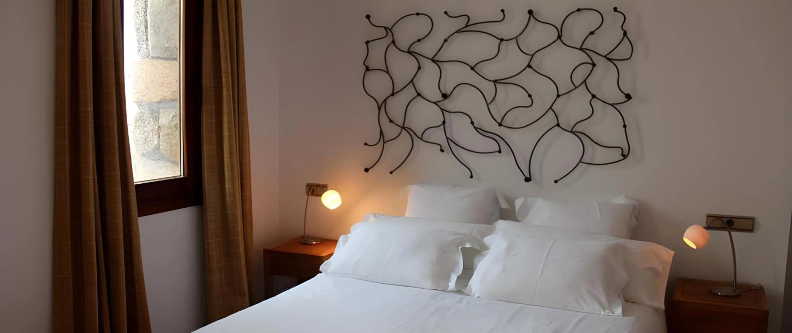 Bed in Hotel Rural Quercus Tierra