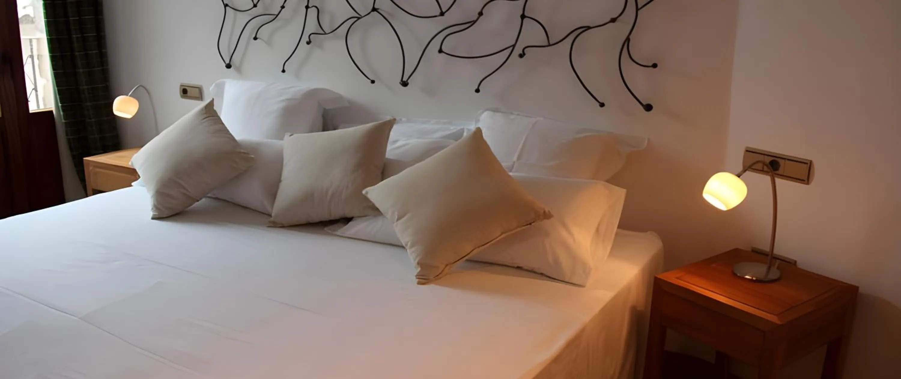 Bed in Hotel Rural Quercus Tierra