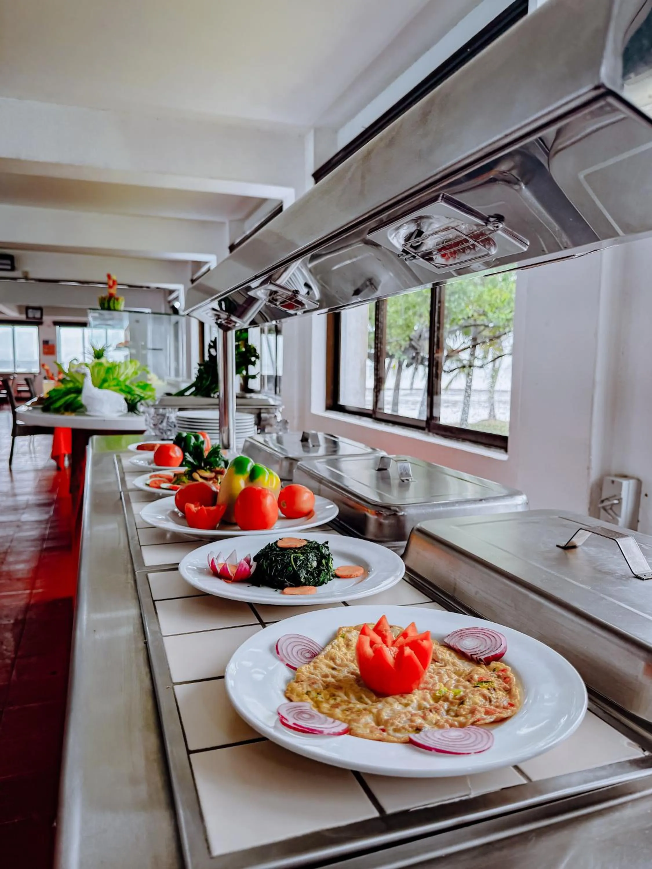 Breakfast in Milele Beach Hotel