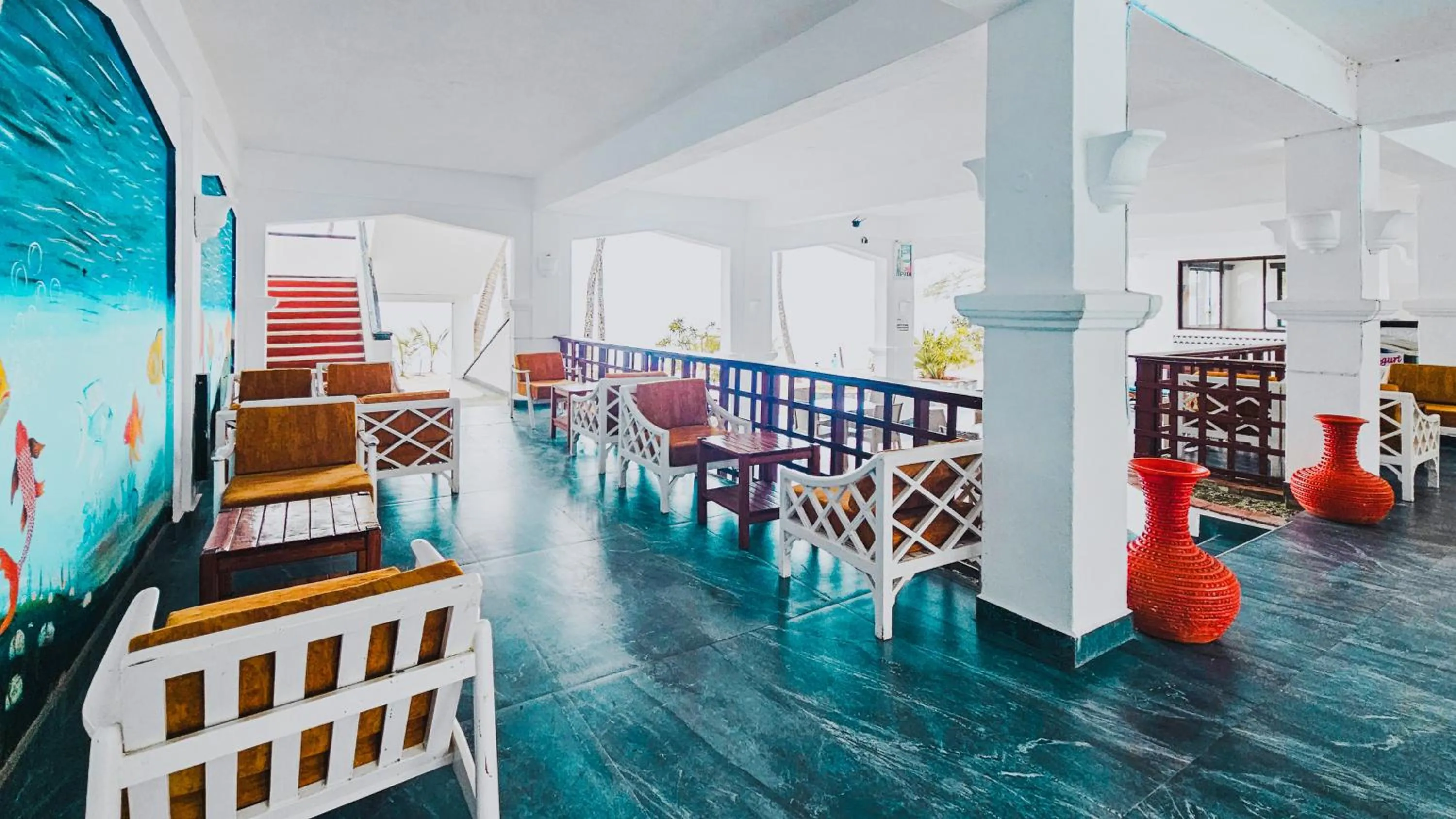 Communal lounge/ TV room in Milele Beach Hotel