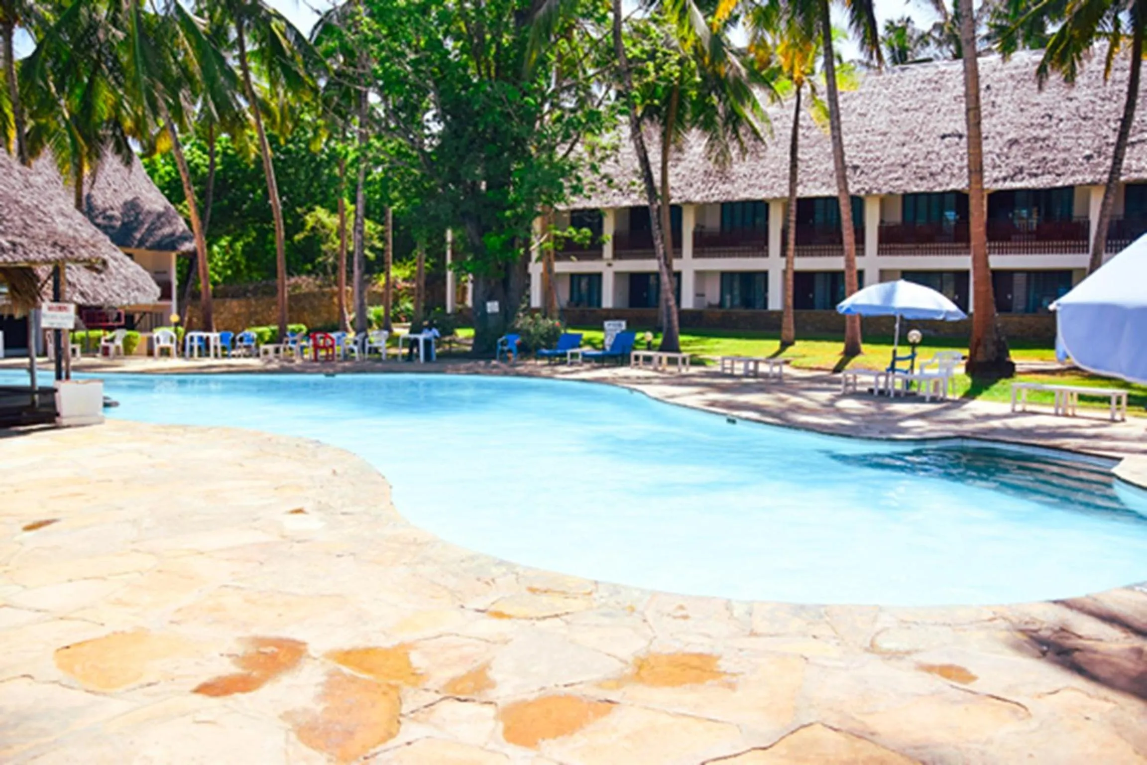 Swimming pool in Milele Beach Hotel