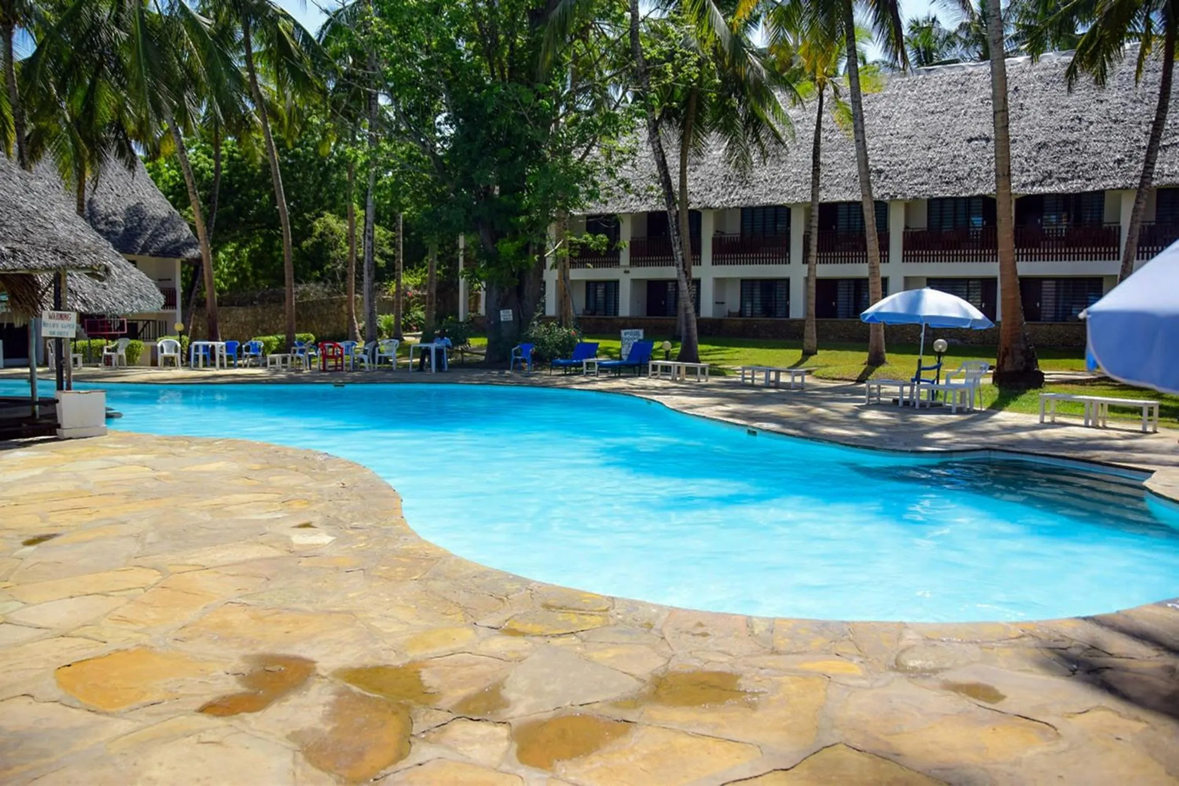 Swimming pool in Milele Beach Hotel