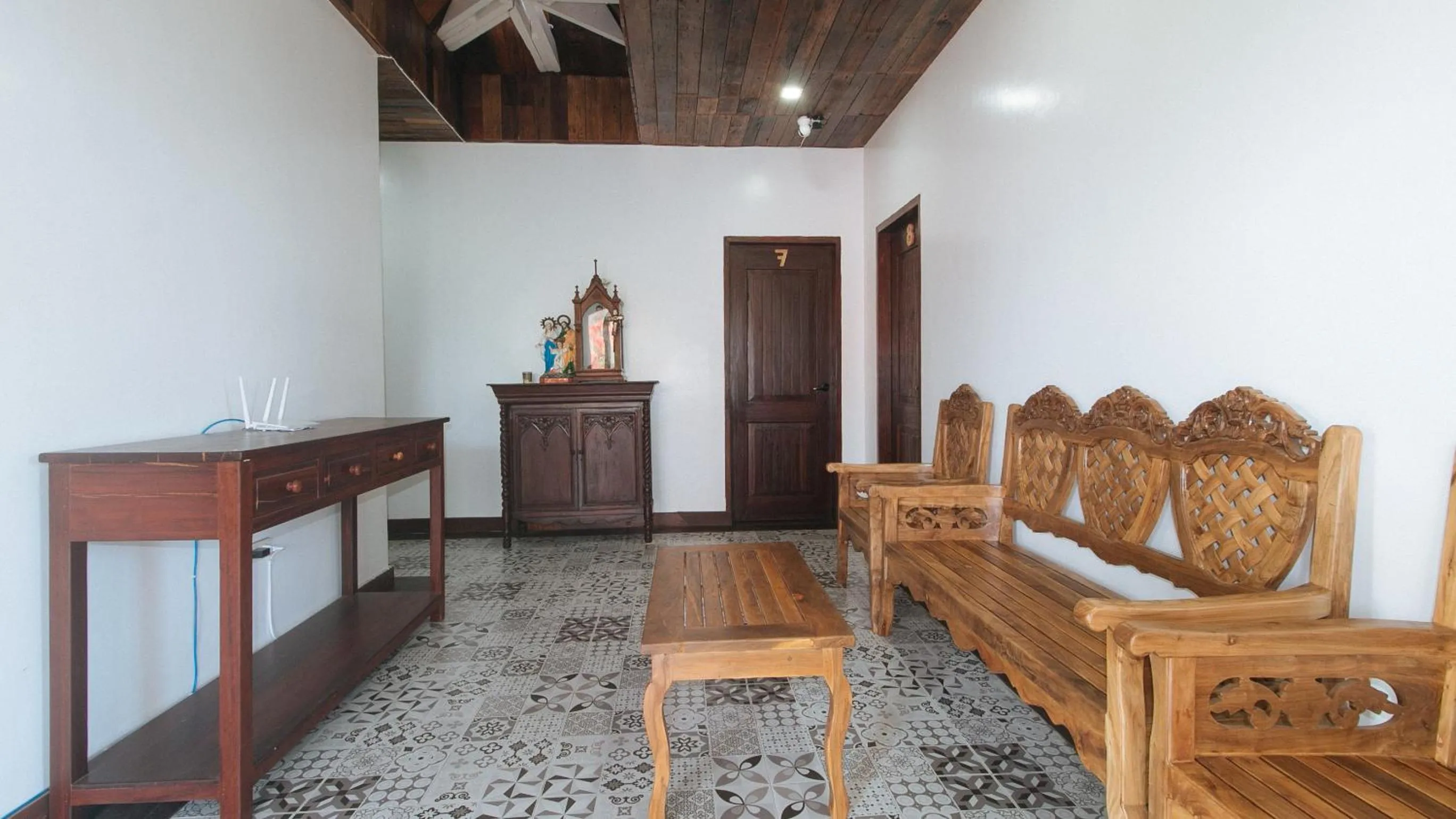 Seating area in RedDoorz at Casa Rafaelle Transient Ilocos Sur