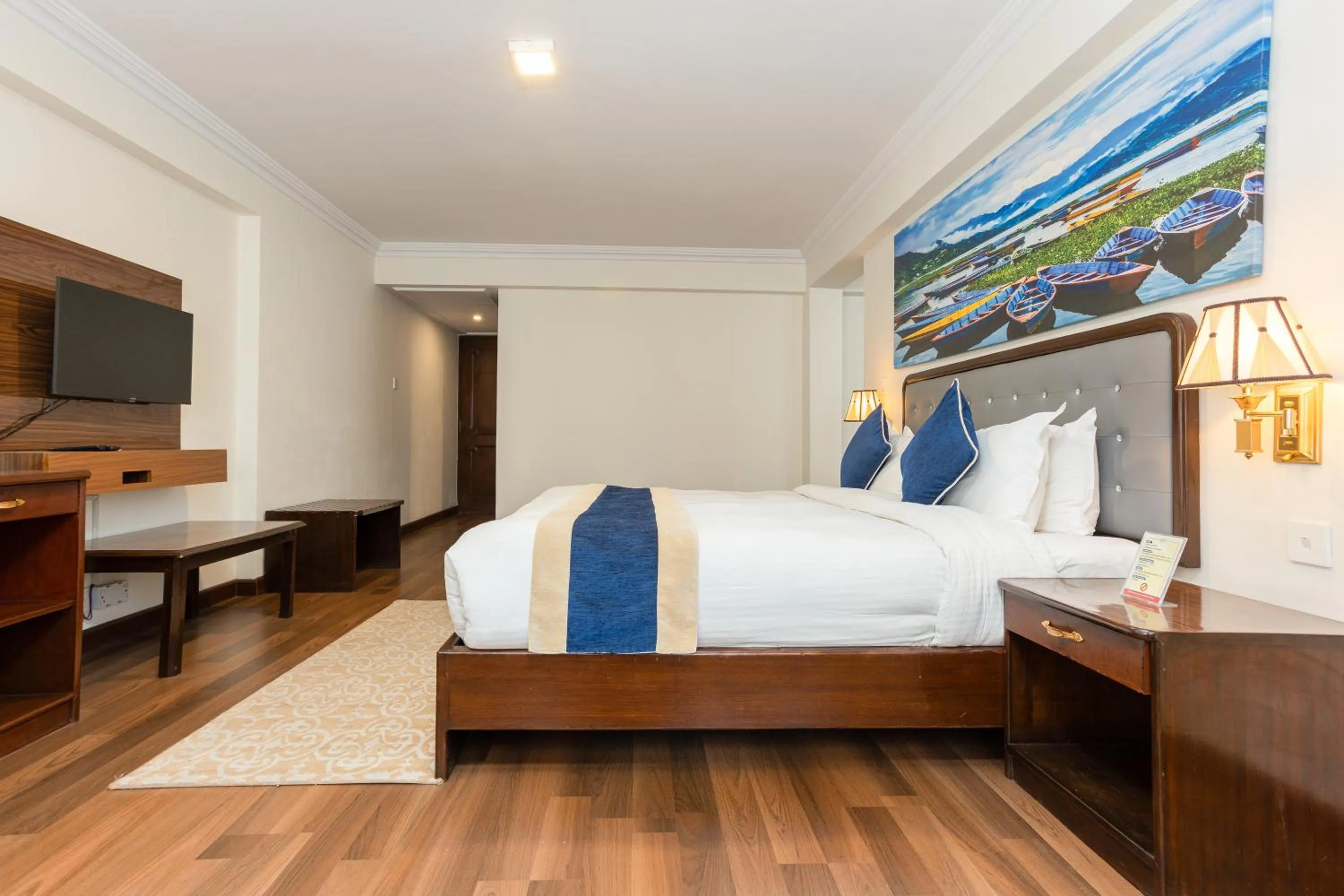 Coffee/tea facilities, Bed in Kathmandu Business Hotel