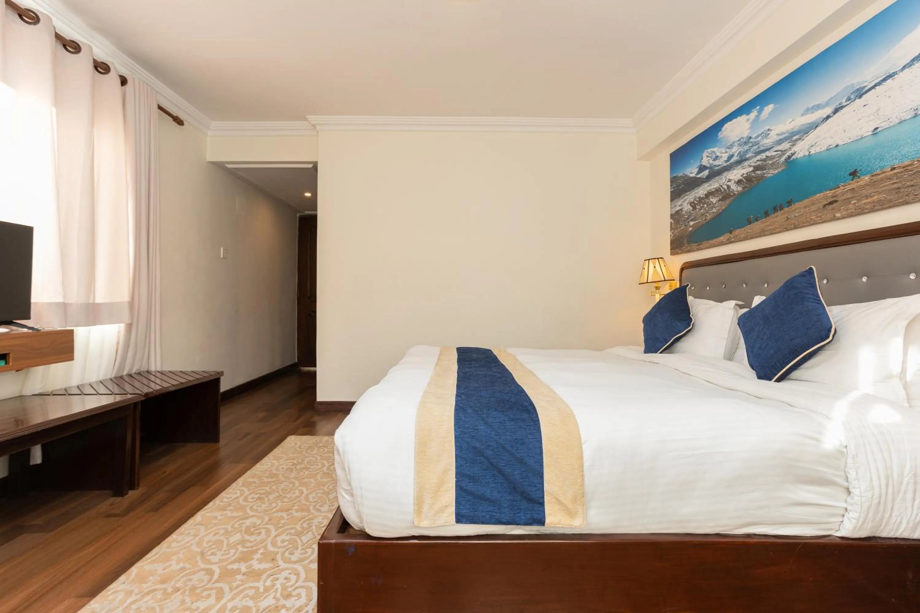 Bed in Kathmandu Business Hotel