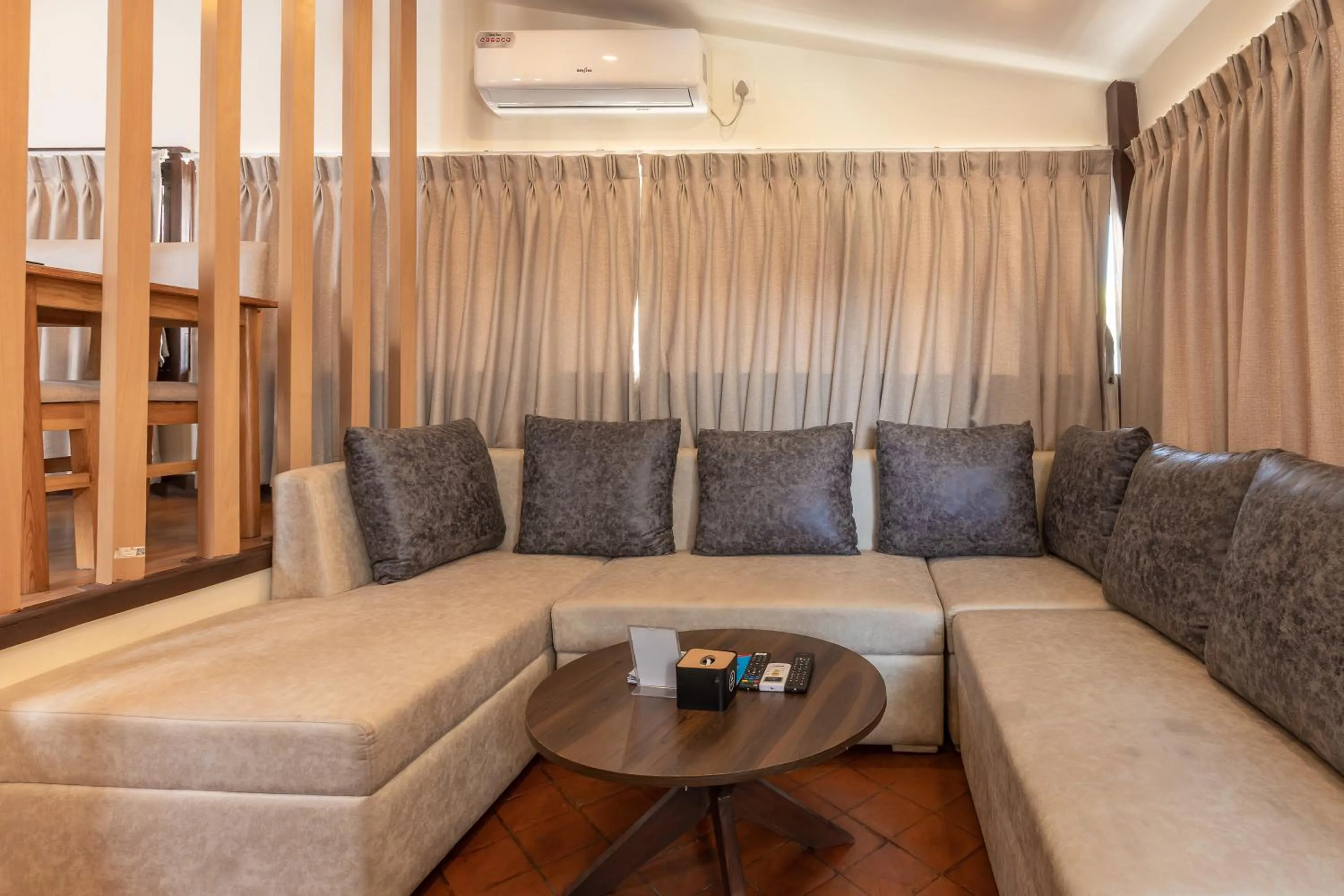 Seating area in Kathmandu Business Hotel