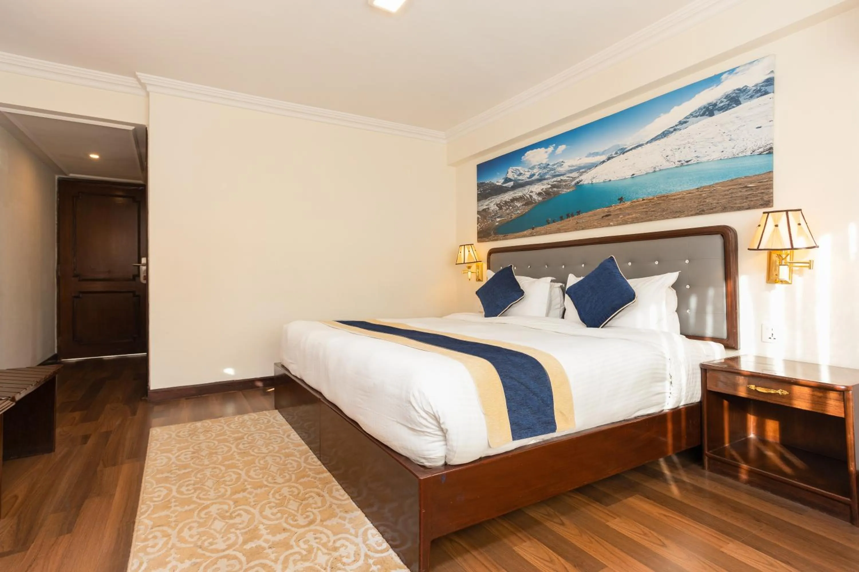 Kitchen or kitchenette, Bed in Kathmandu Business Hotel