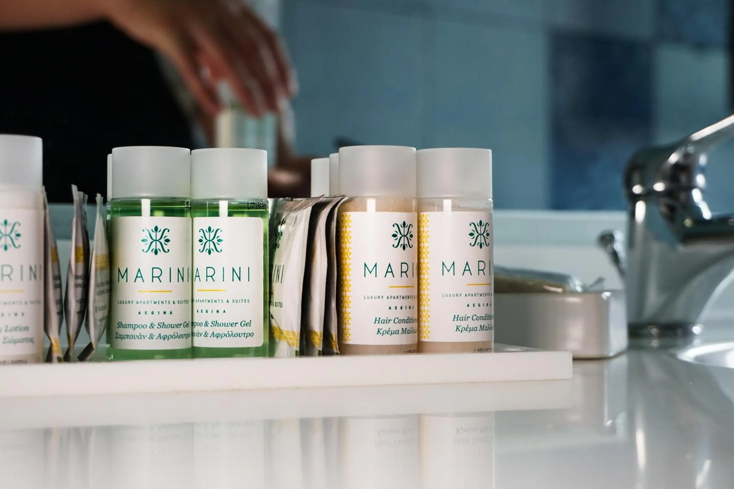 Bathroom in Marini Luxury Apartments and Suites