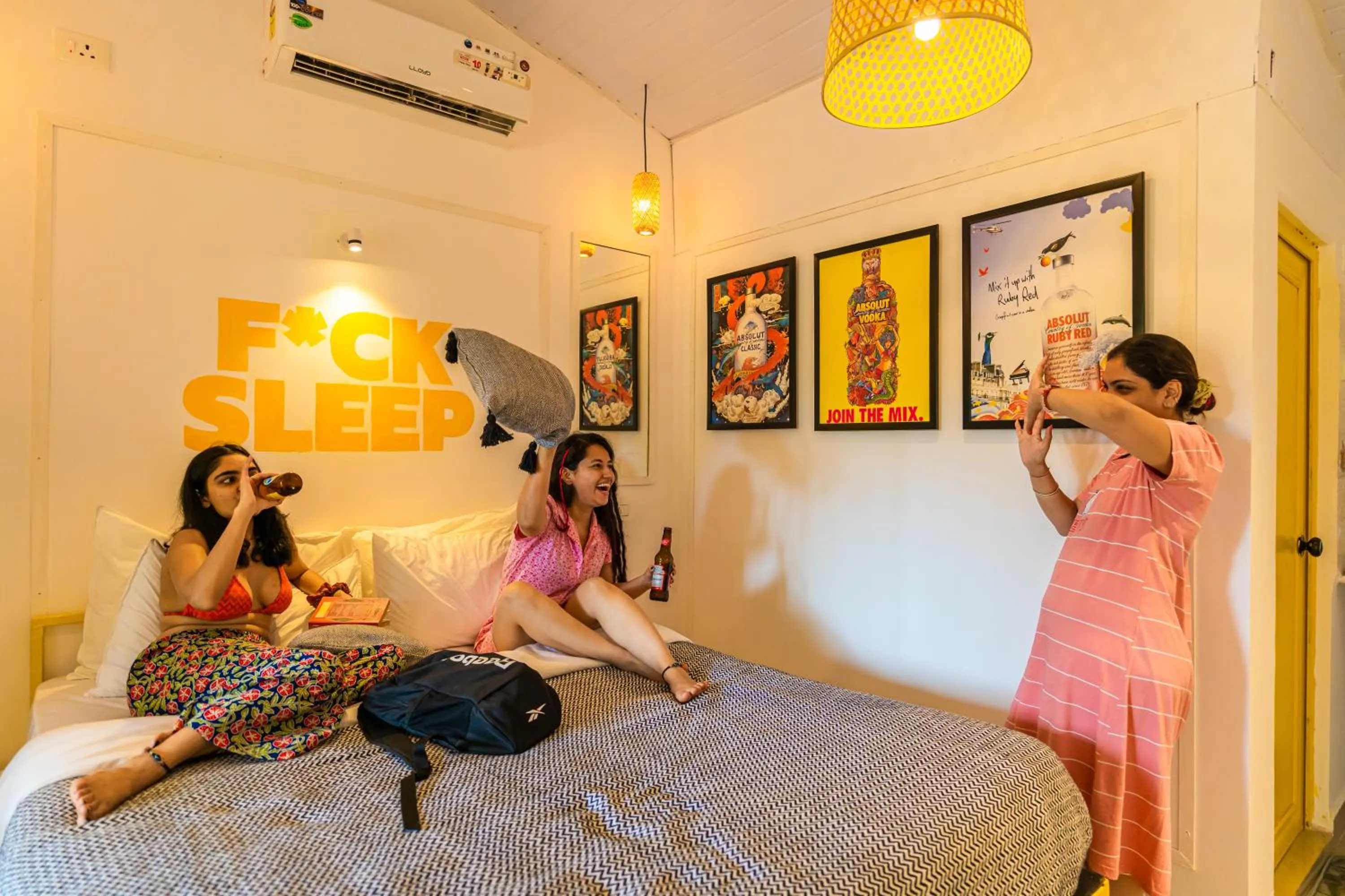 Bed in Whoopers Party Hostel, Palolem