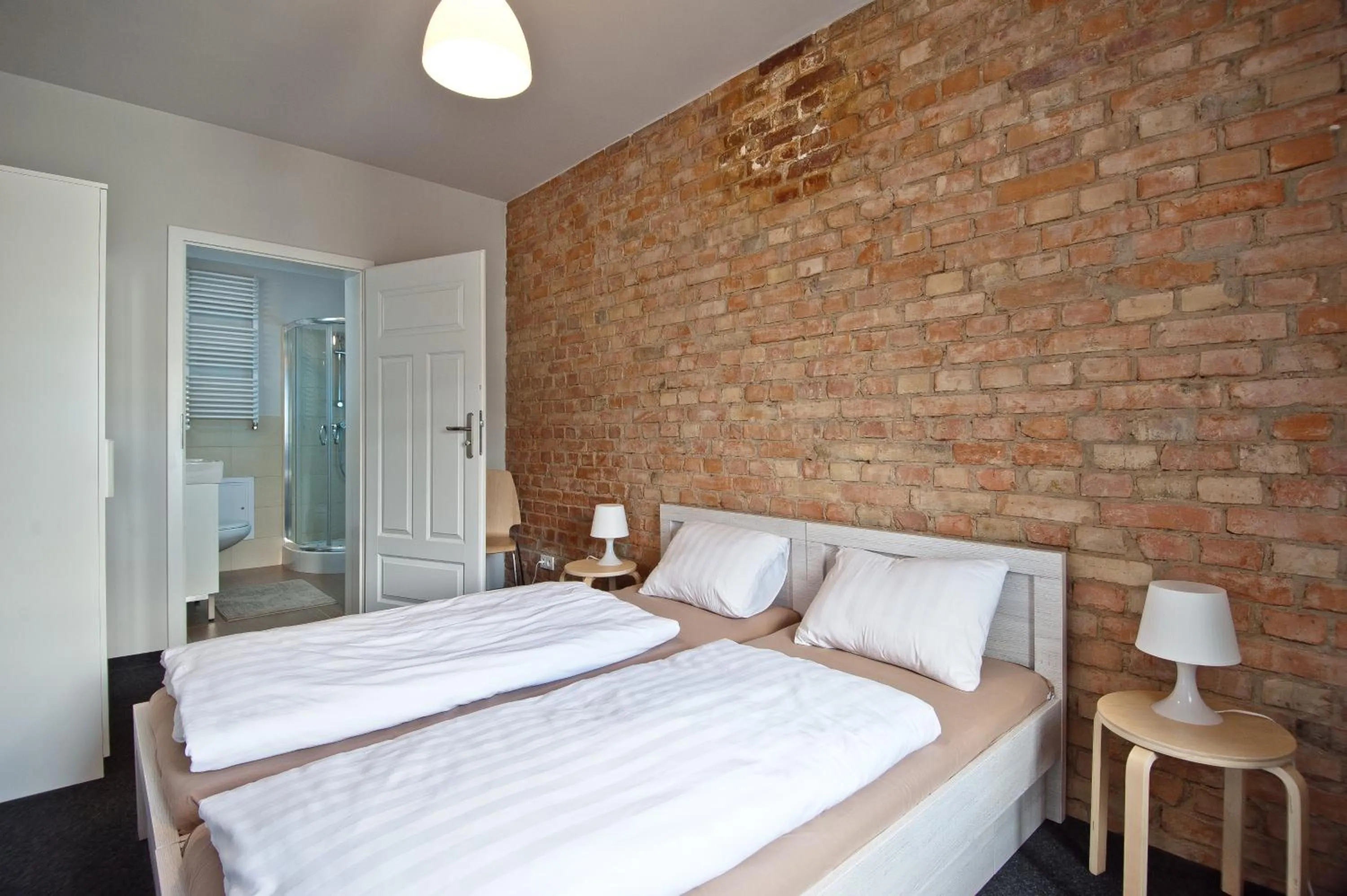 Bathroom, Bed in Apartamenty Leszno