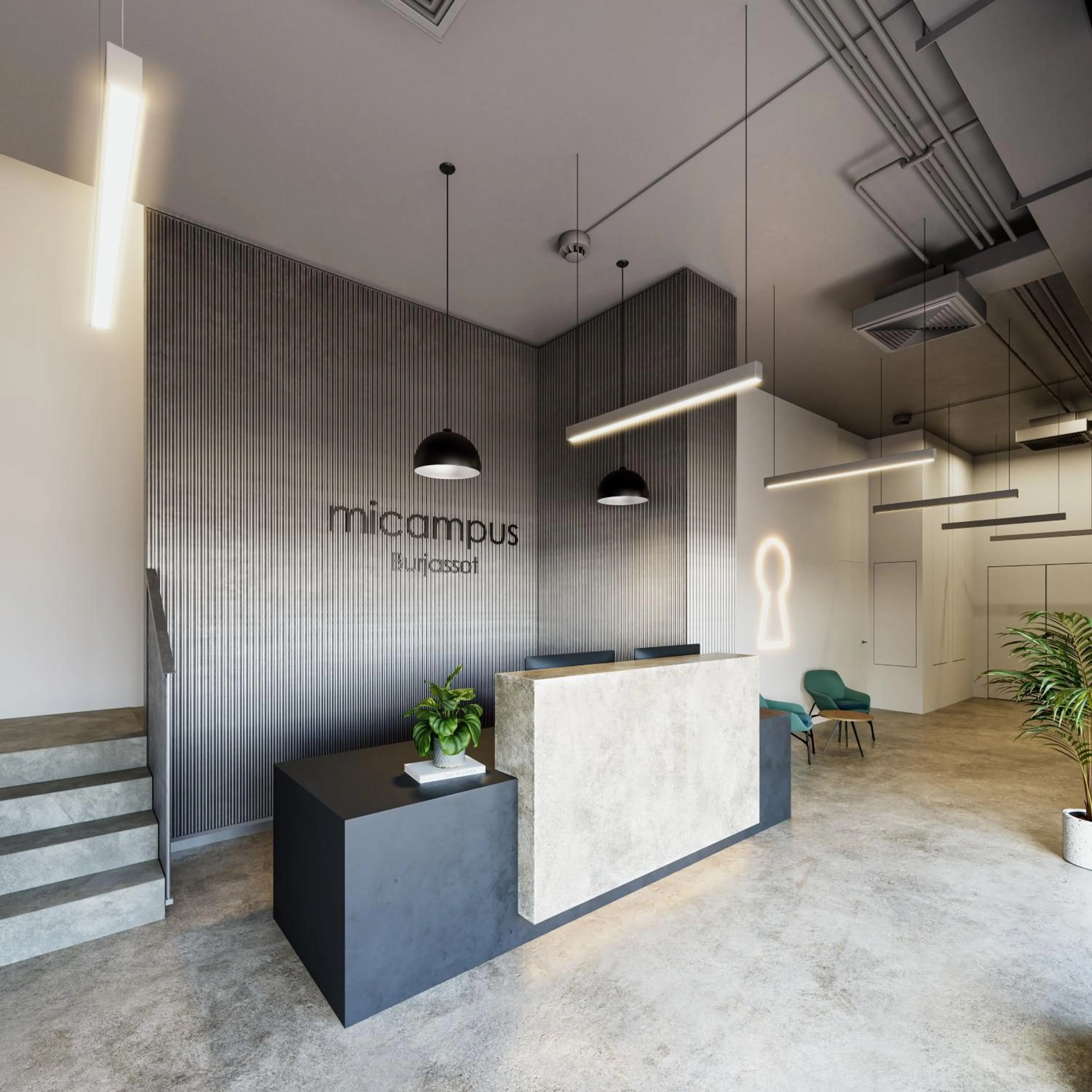 Lobby or reception in Micampus Burjassot Parque Student Residence