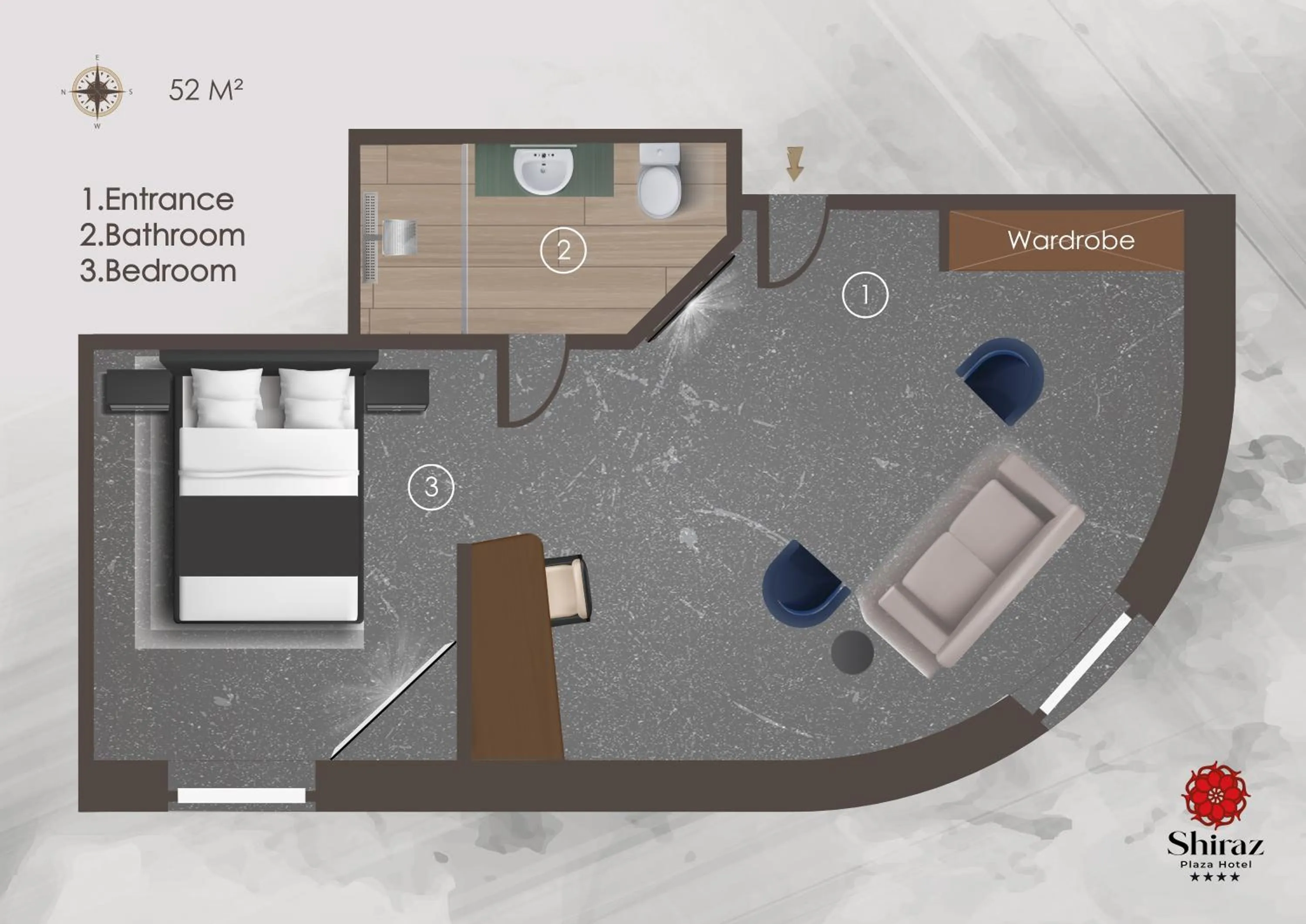 Floor plan in Shiraz Plaza Hotel & Spa